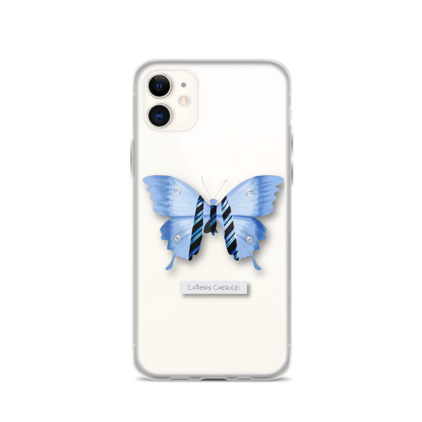 "Blue Collar" Clear Phone Case