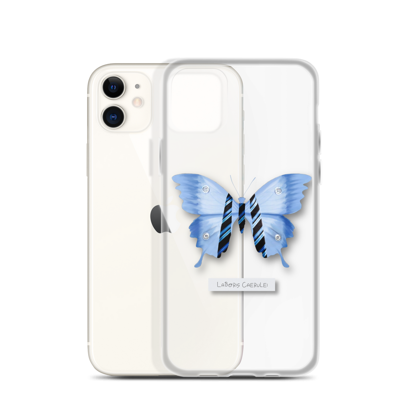 "Blue Collar" Clear Phone Case