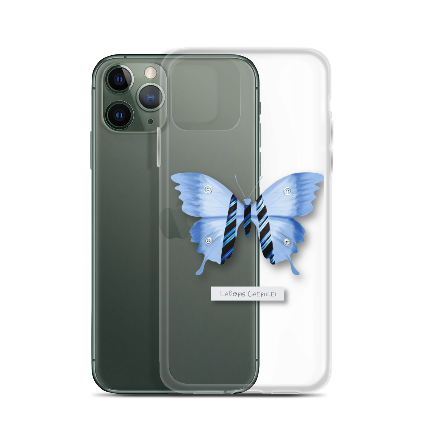 "Blue Collar" Clear Phone Case