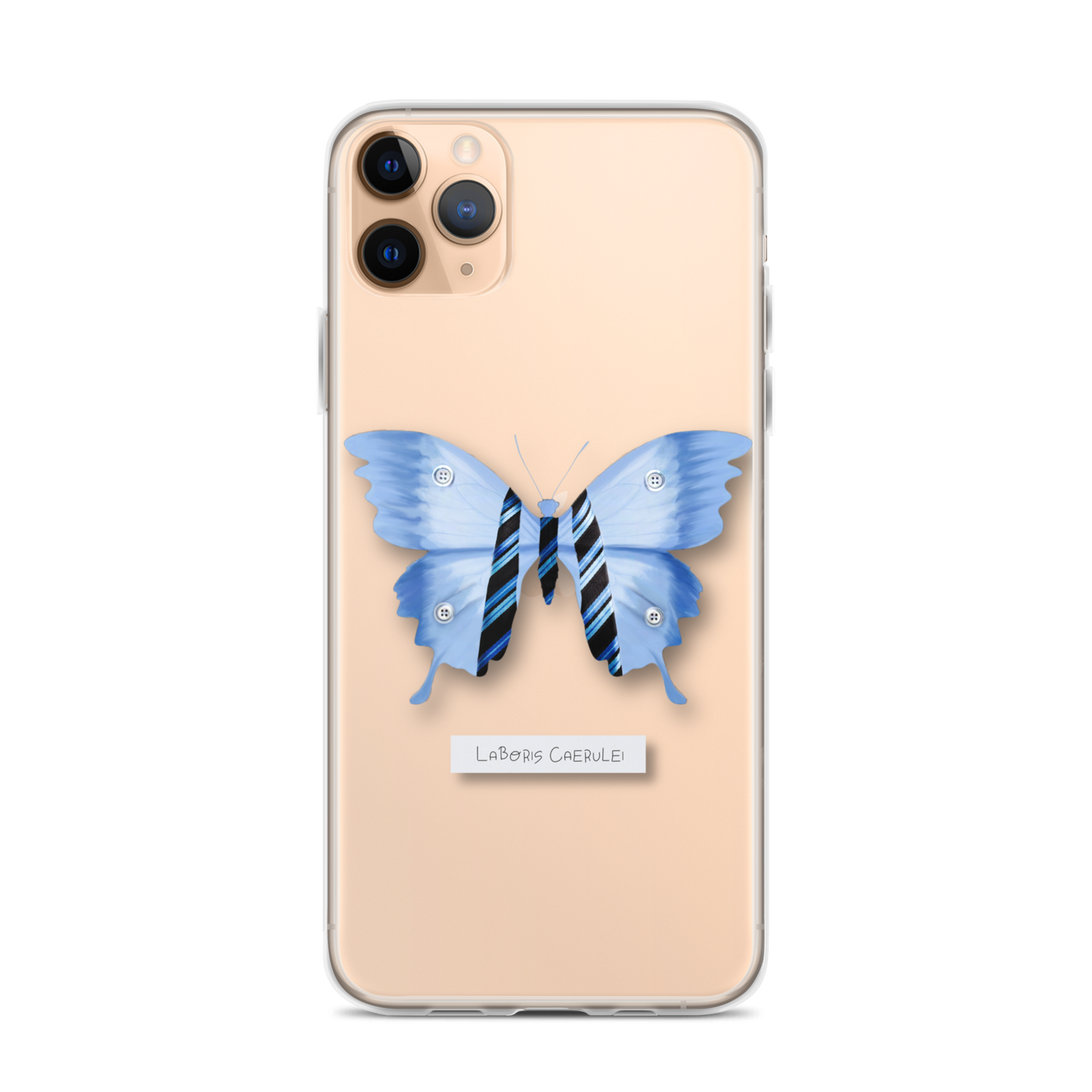 "Blue Collar" Clear Phone Case