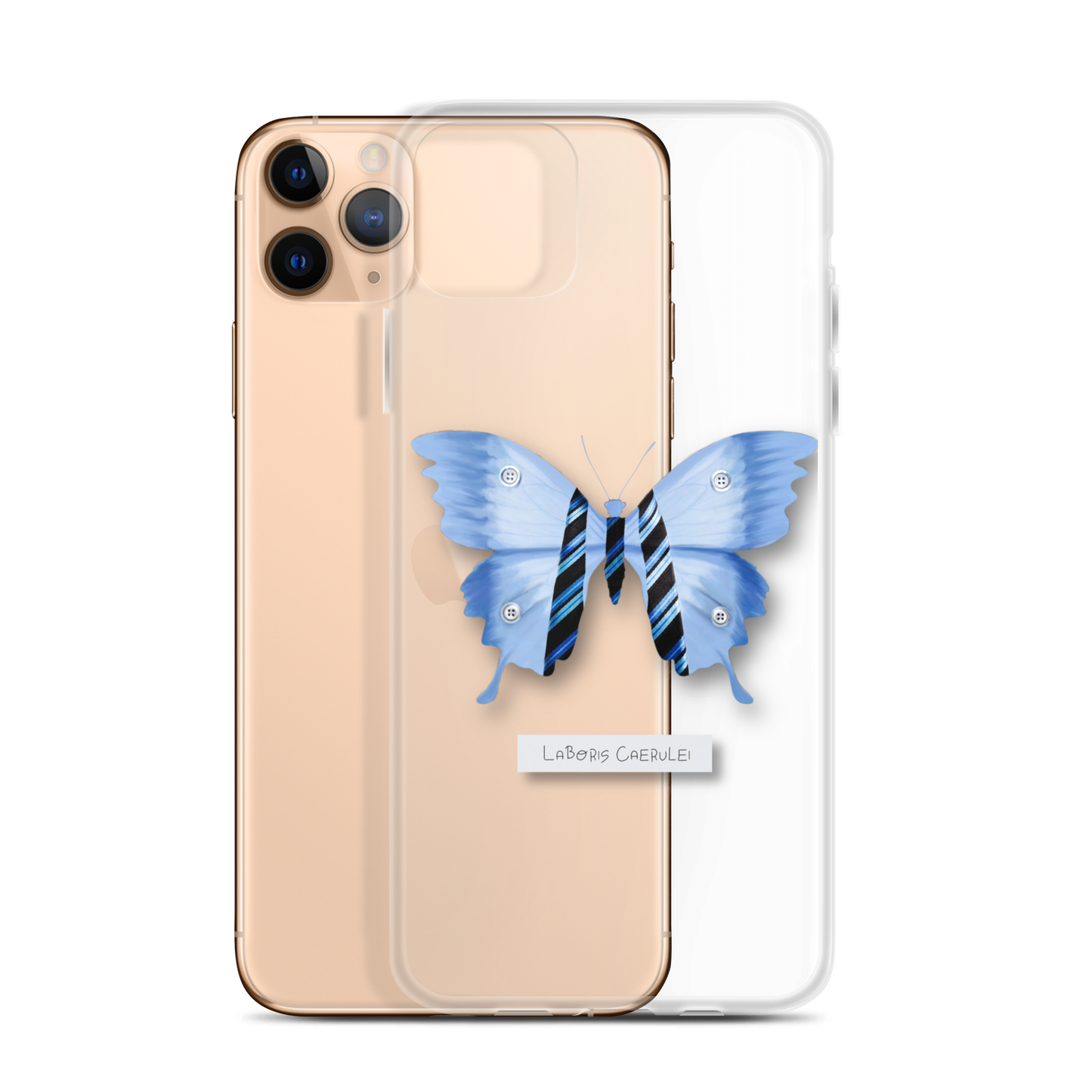 "Blue Collar" Clear Phone Case