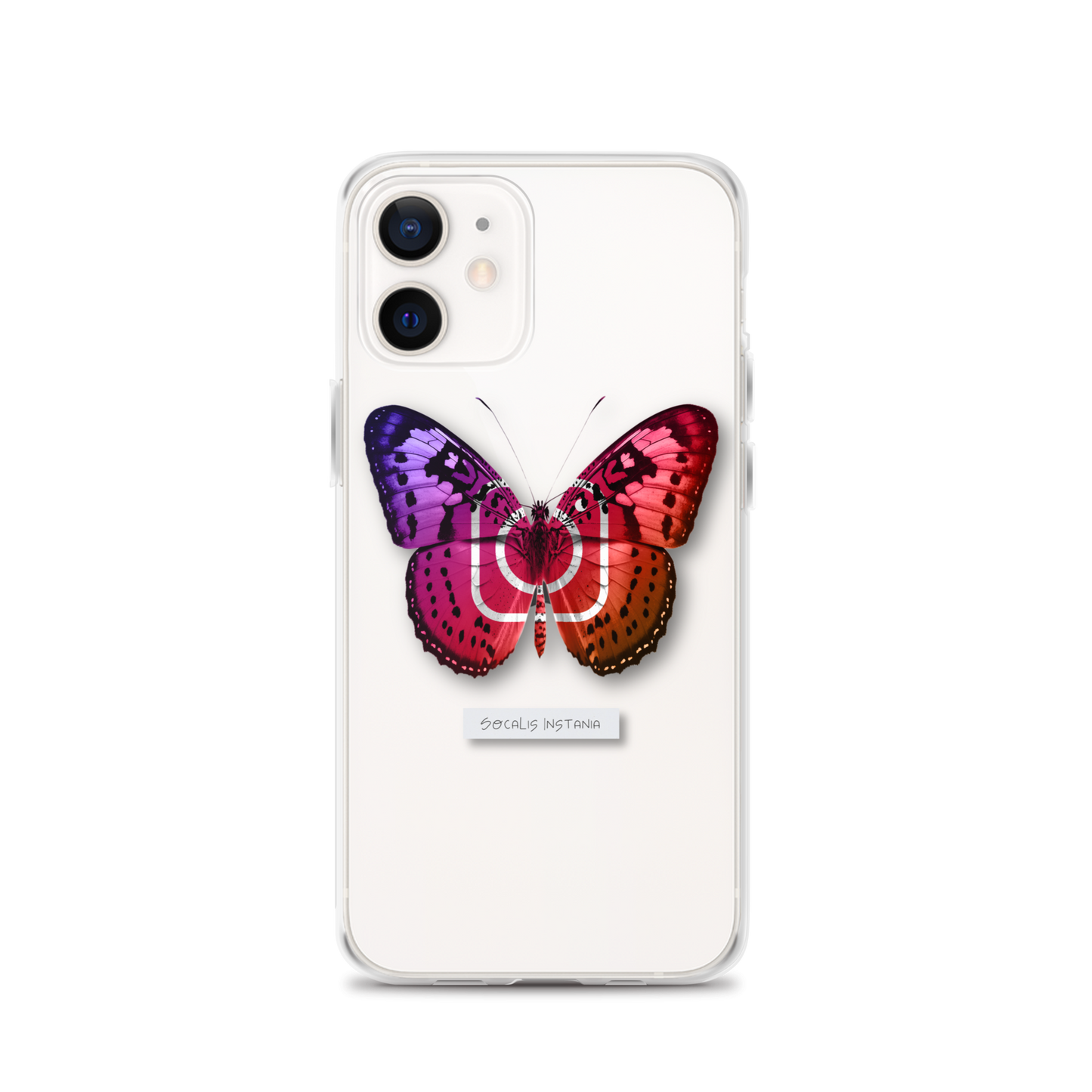 "Social Butterfly" Clear Phone Case