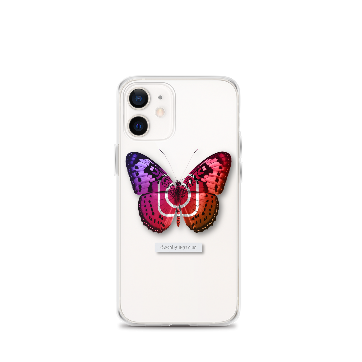 "Social Butterfly" Clear Phone Case