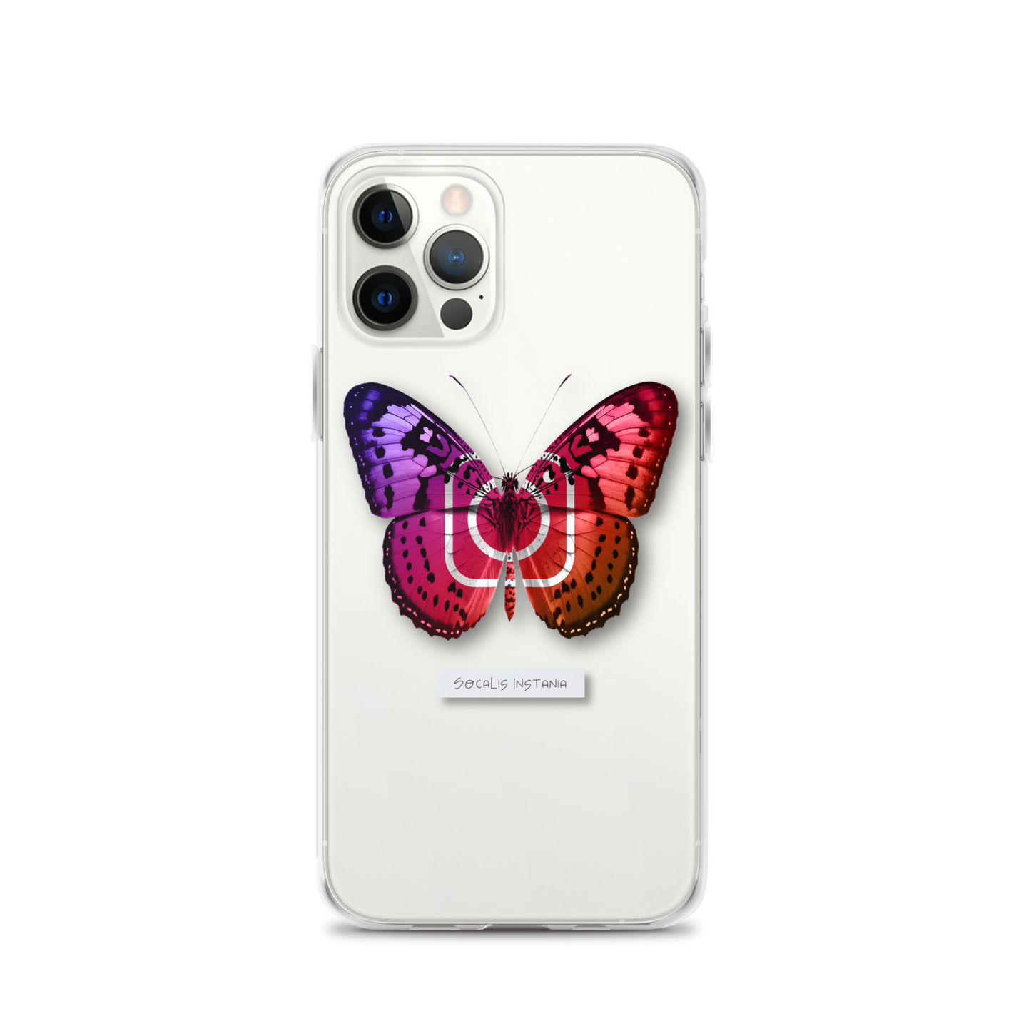 "Social Butterfly" Clear Phone Case