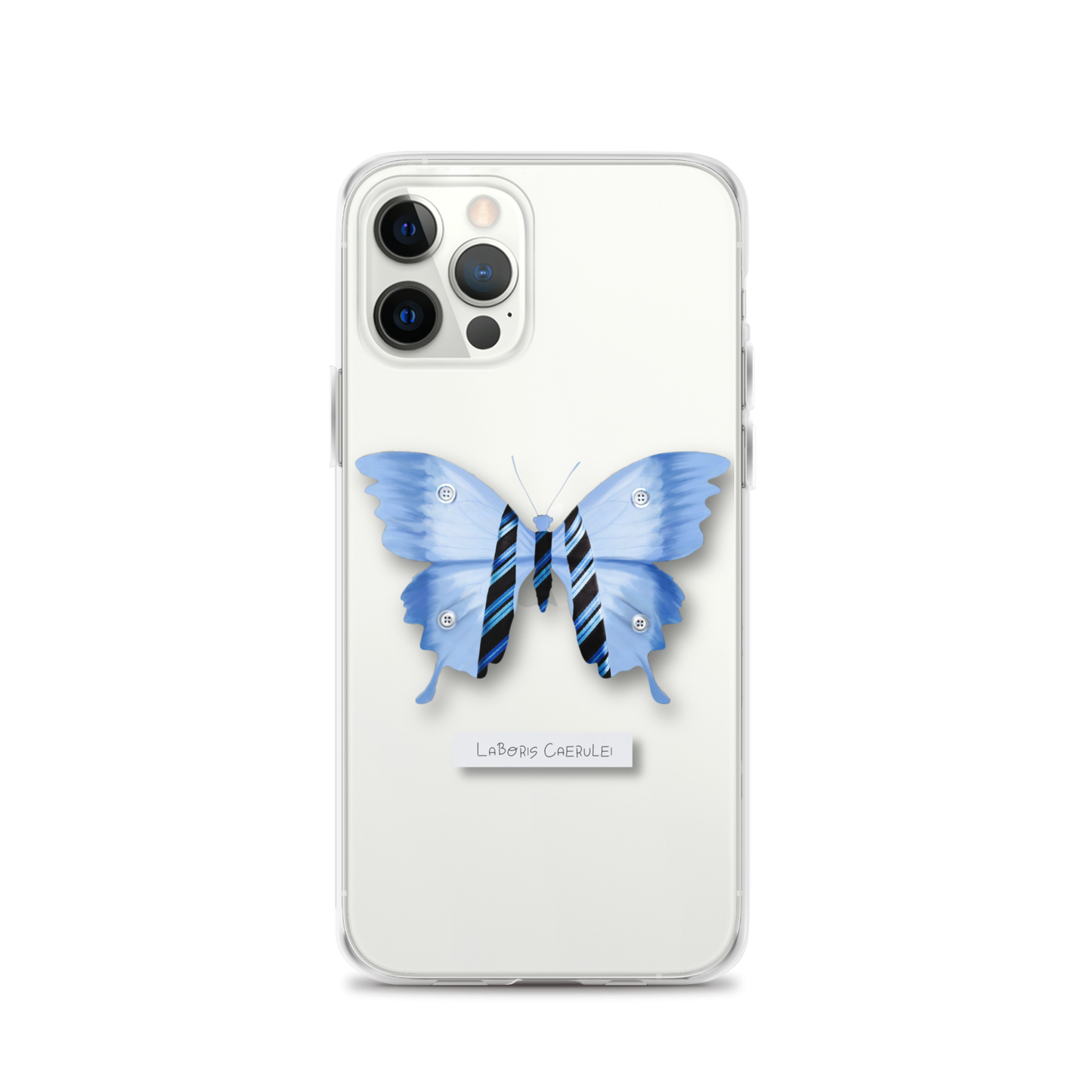 "Blue Collar" Clear Phone Case
