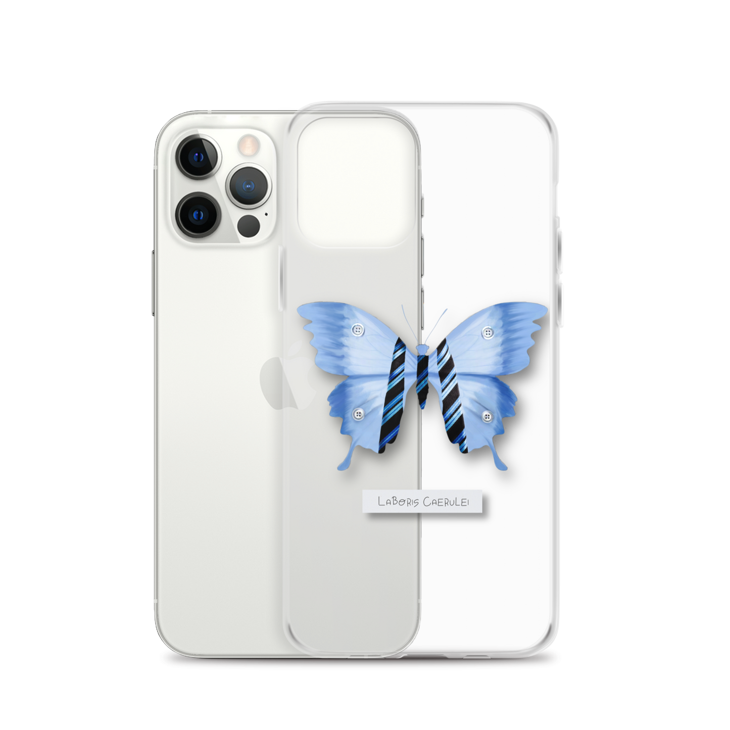 "Blue Collar" Clear Phone Case