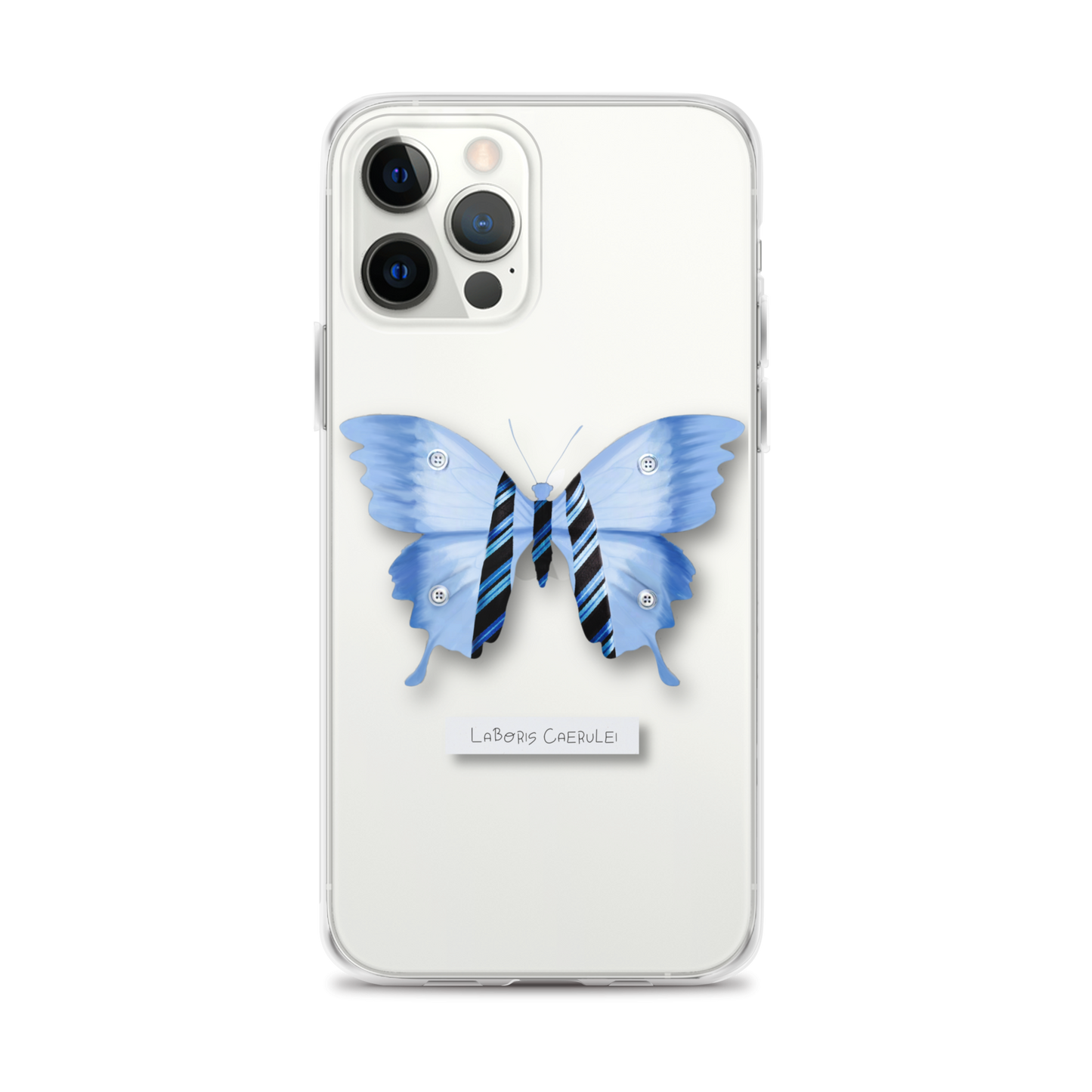 "Blue Collar" Clear Phone Case