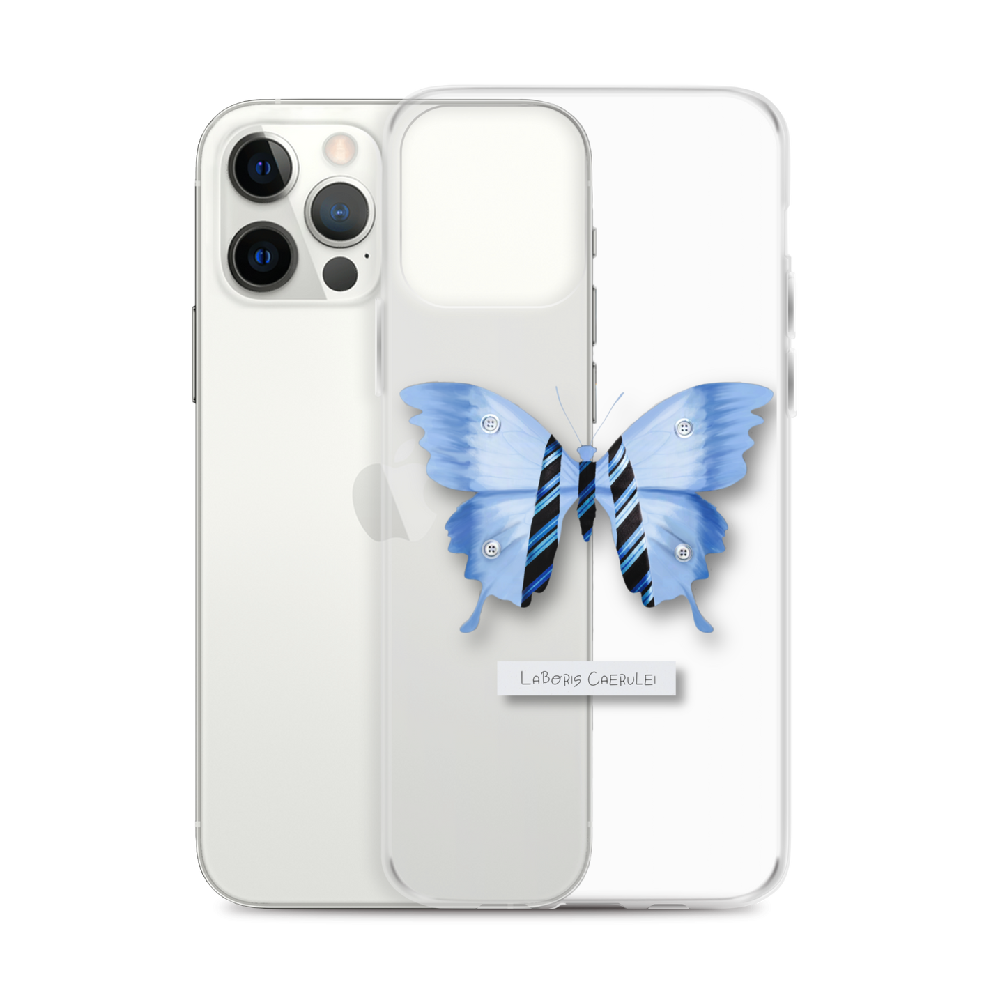 "Blue Collar" Clear Phone Case