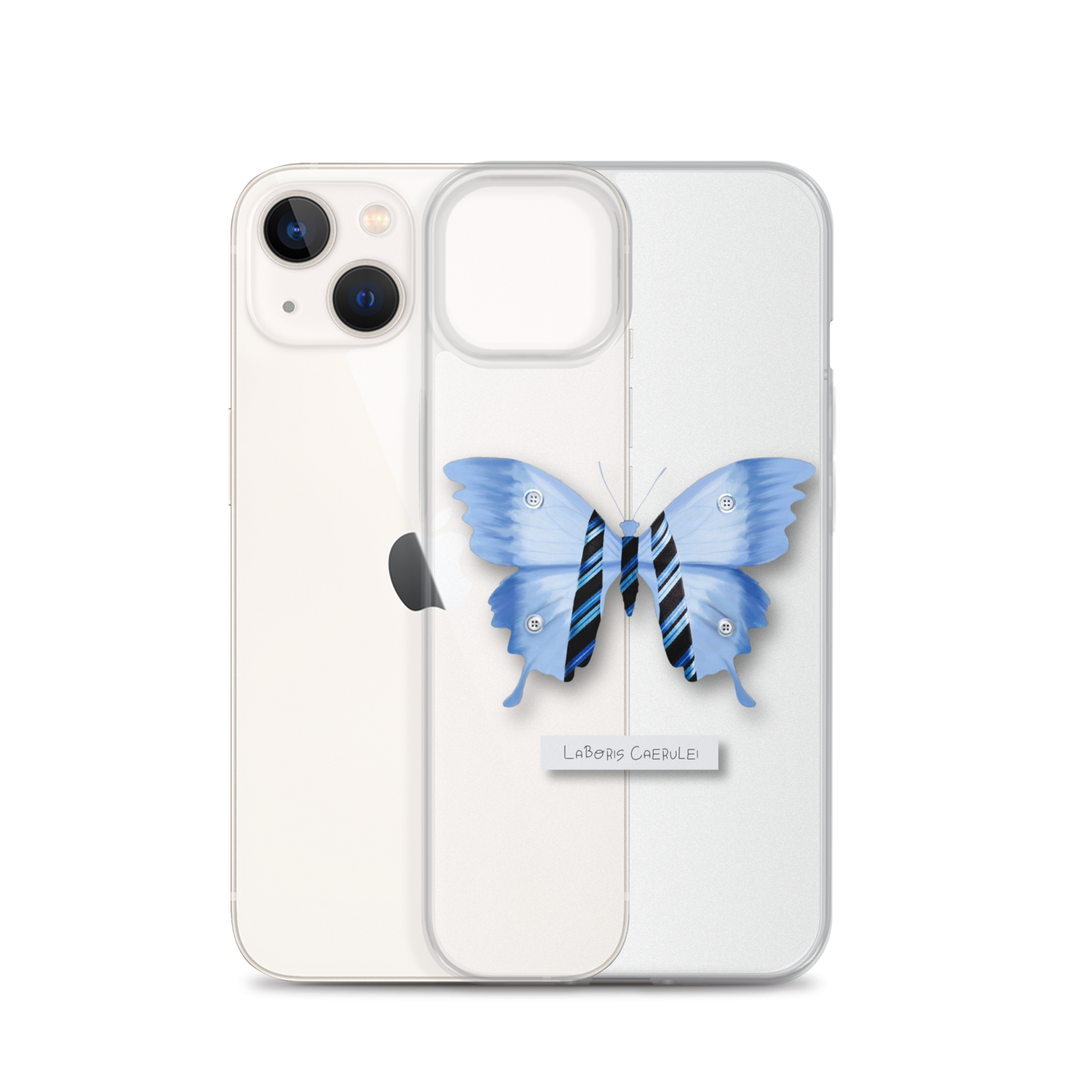 "Blue Collar" Clear Phone Case