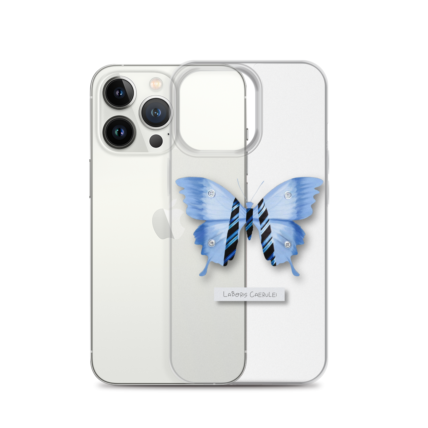 "Blue Collar" Clear Phone Case