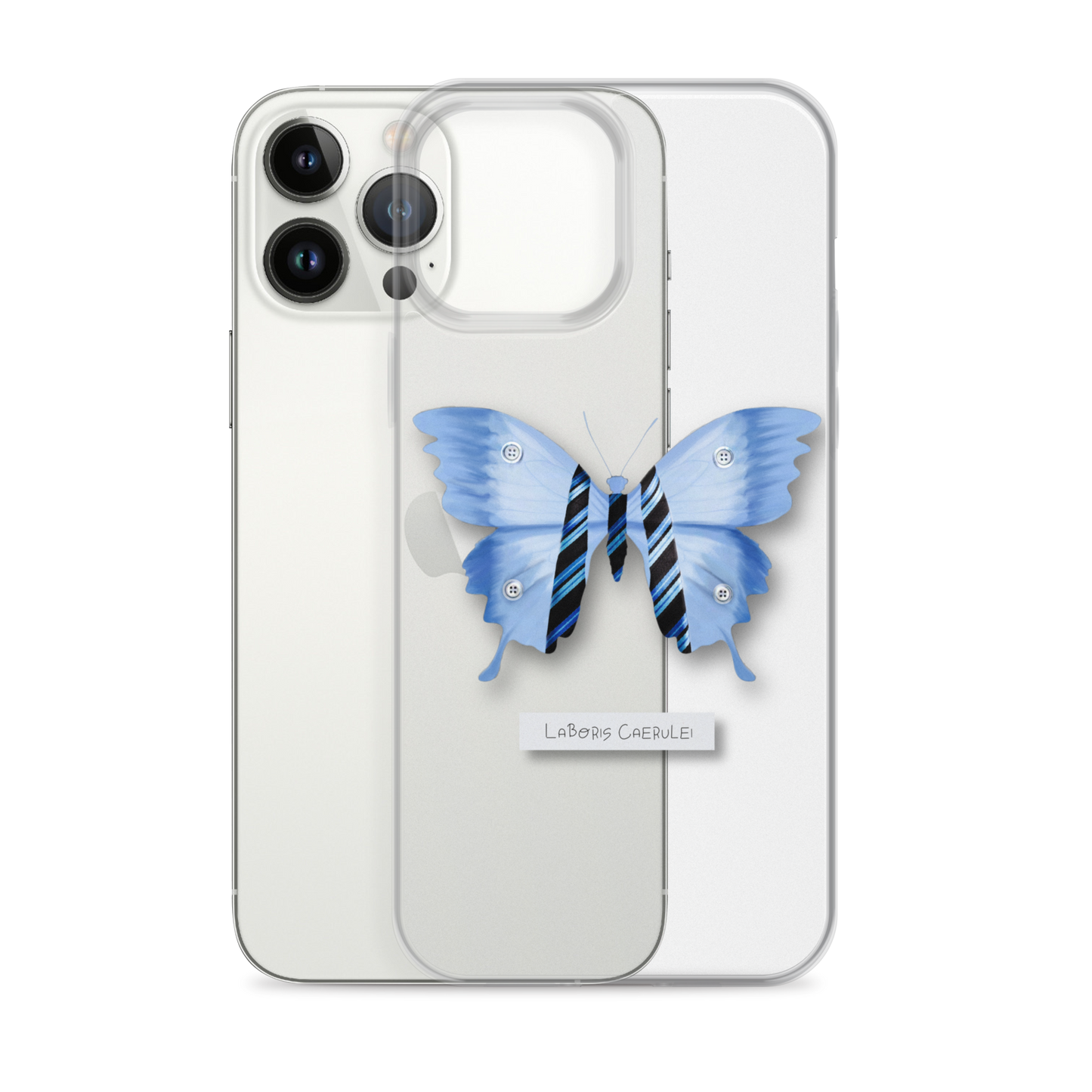 "Blue Collar" Clear Phone Case