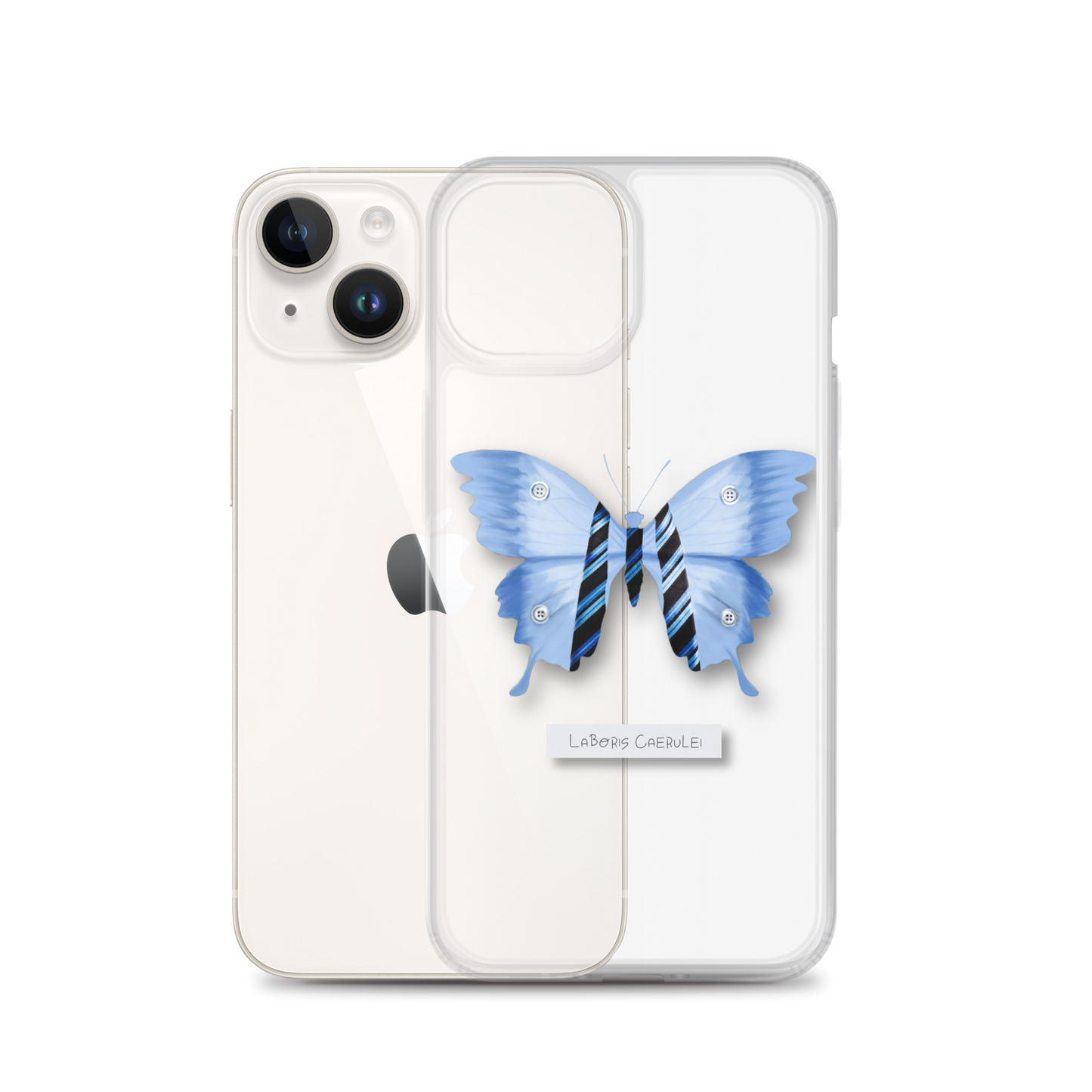 "Blue Collar" Clear Phone Case