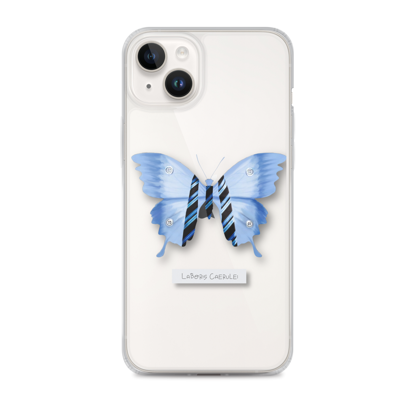 "Blue Collar" Clear Phone Case