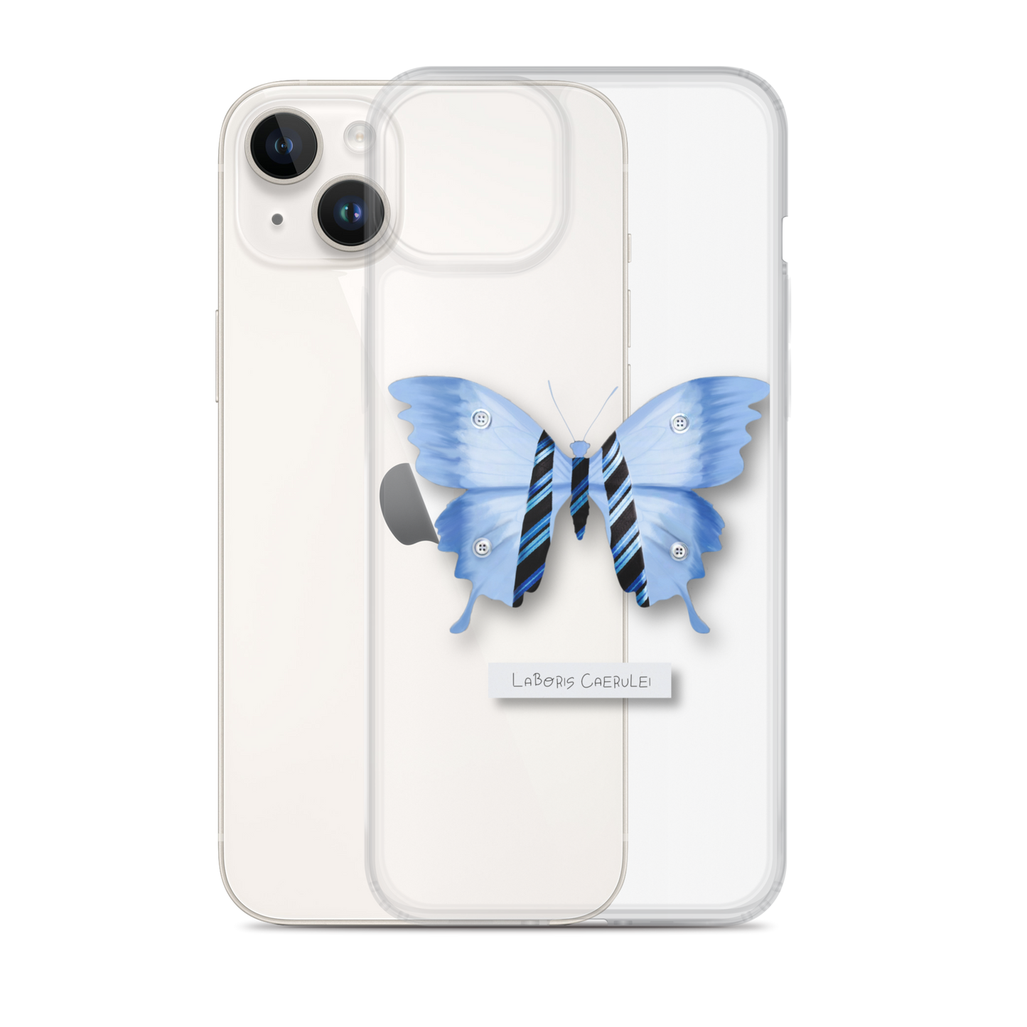 "Blue Collar" Clear Phone Case