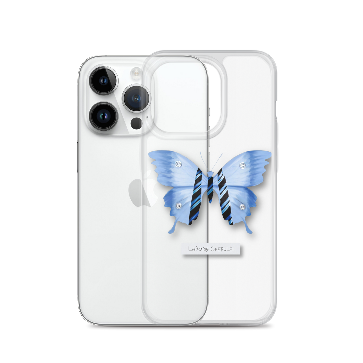 "Blue Collar" Clear Phone Case