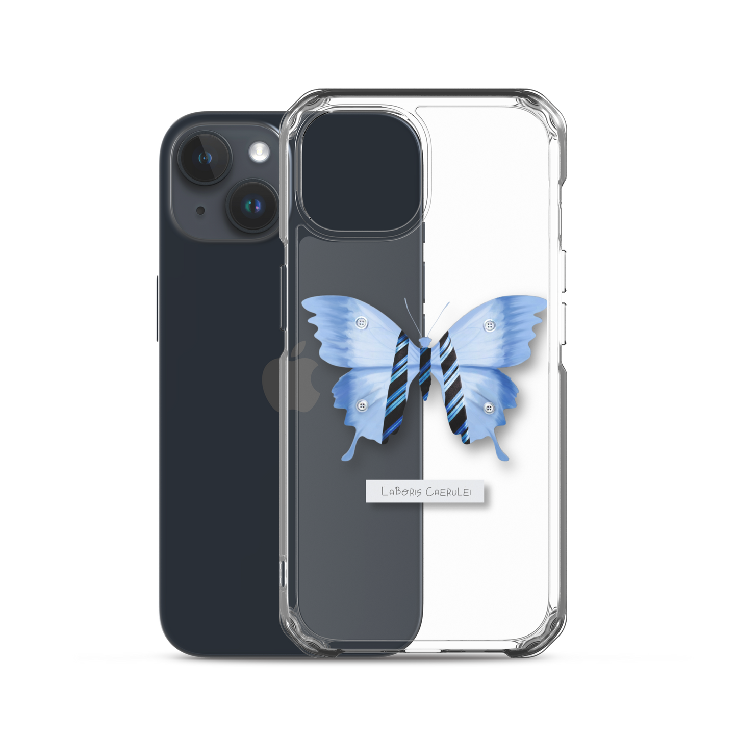 "Blue Collar" Clear Phone Case
