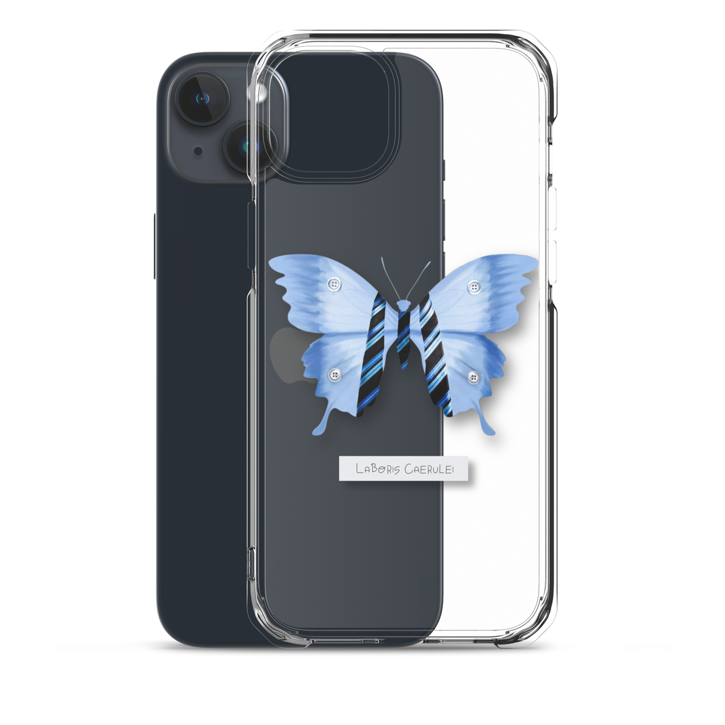 "Blue Collar" Clear Phone Case
