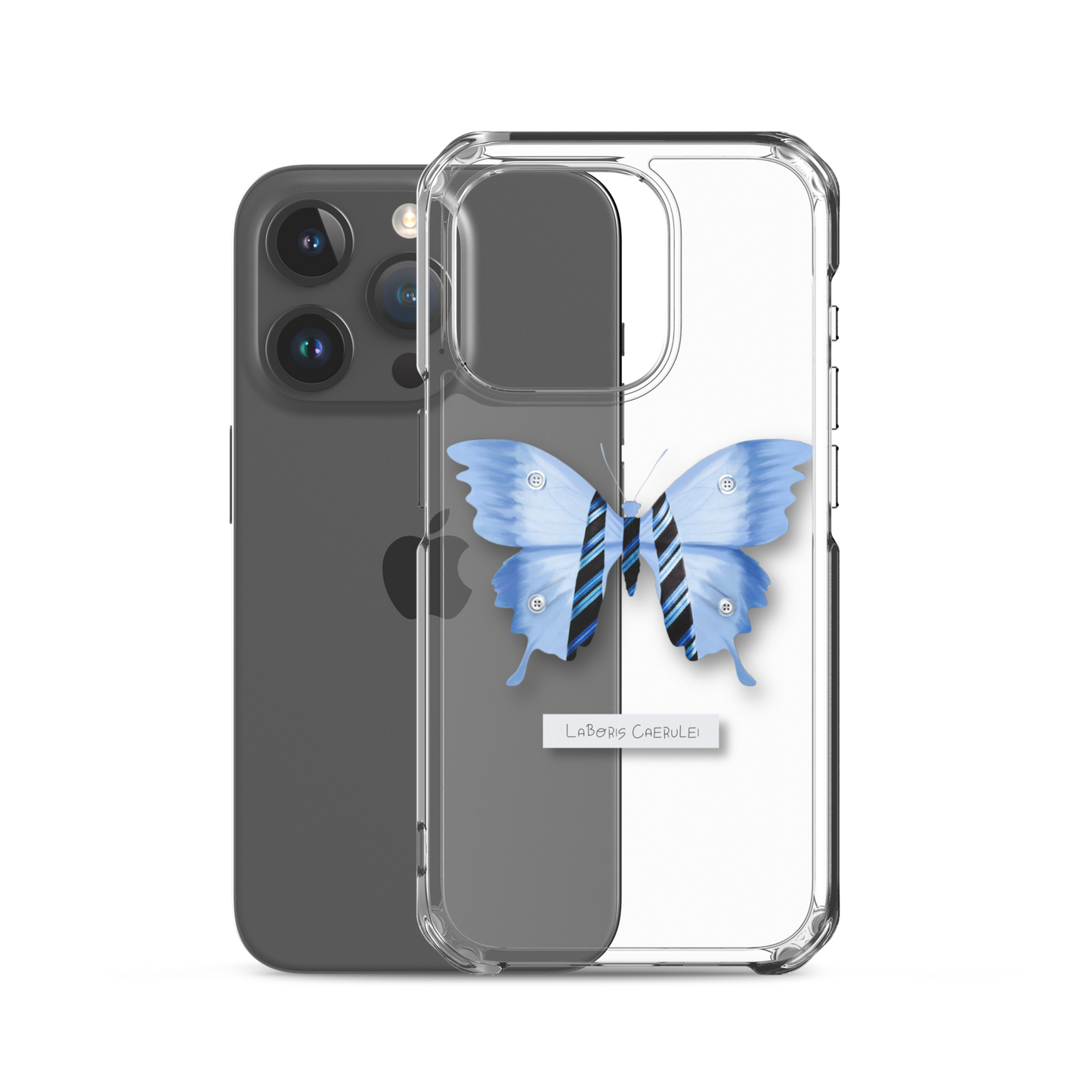 "Blue Collar" Clear Phone Case
