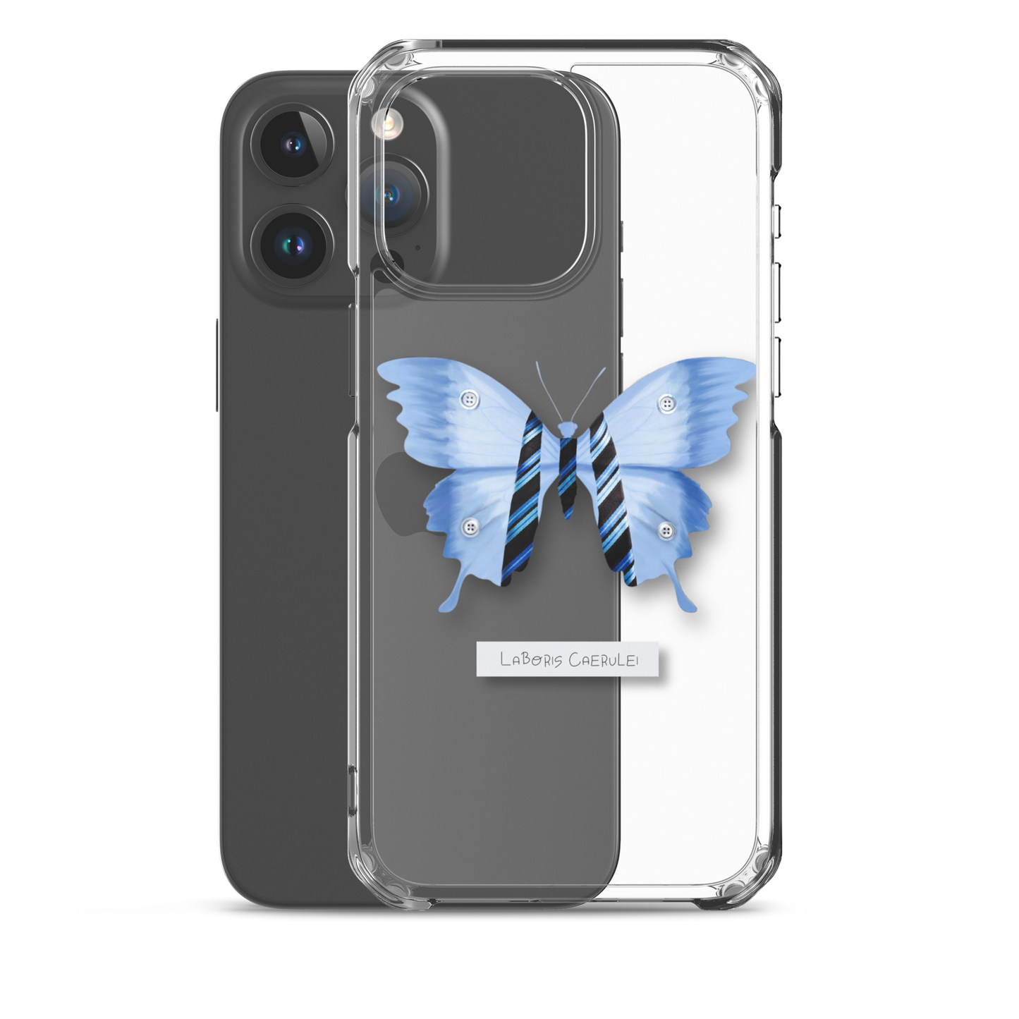 "Blue Collar" Clear Phone Case