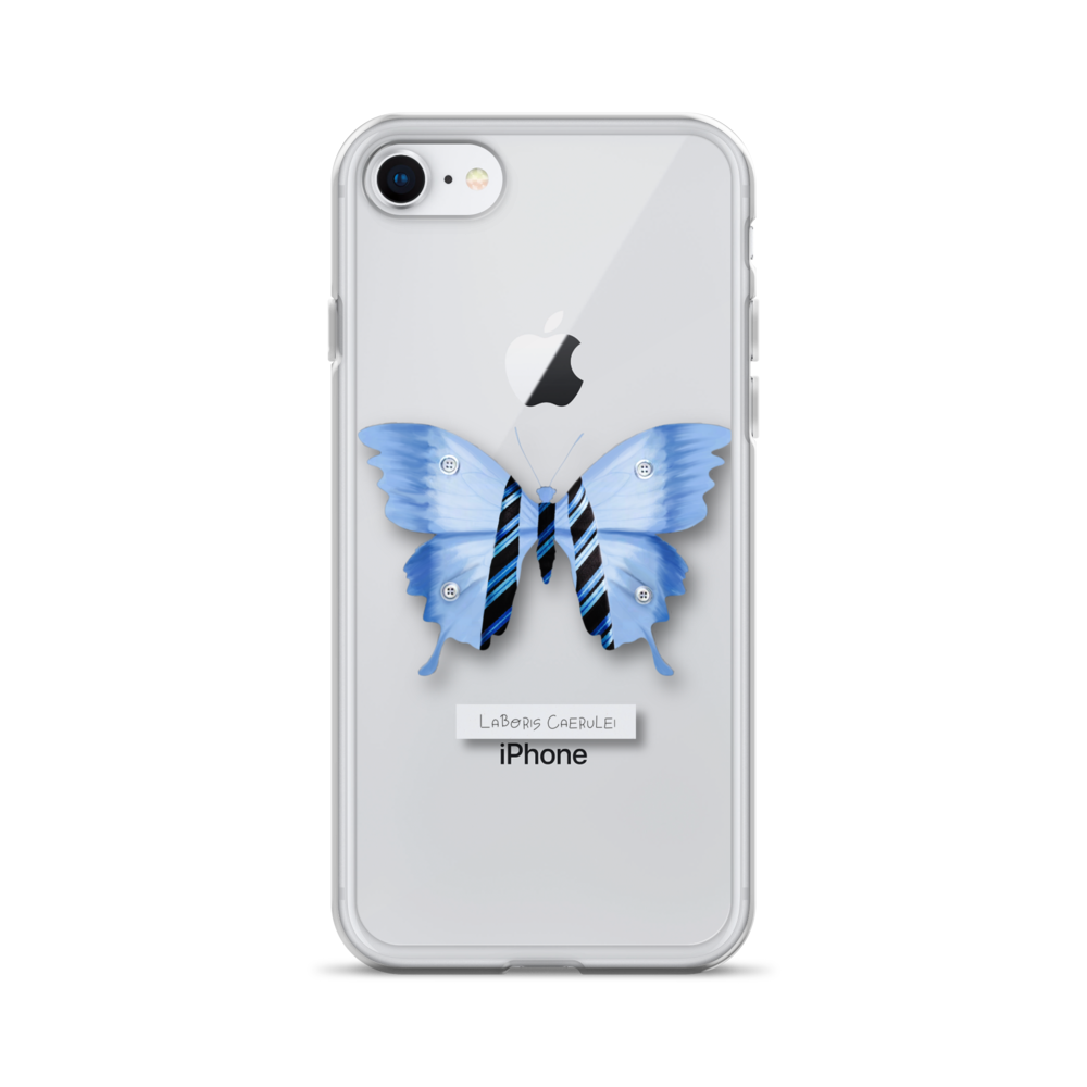 "Blue Collar" Clear Phone Case