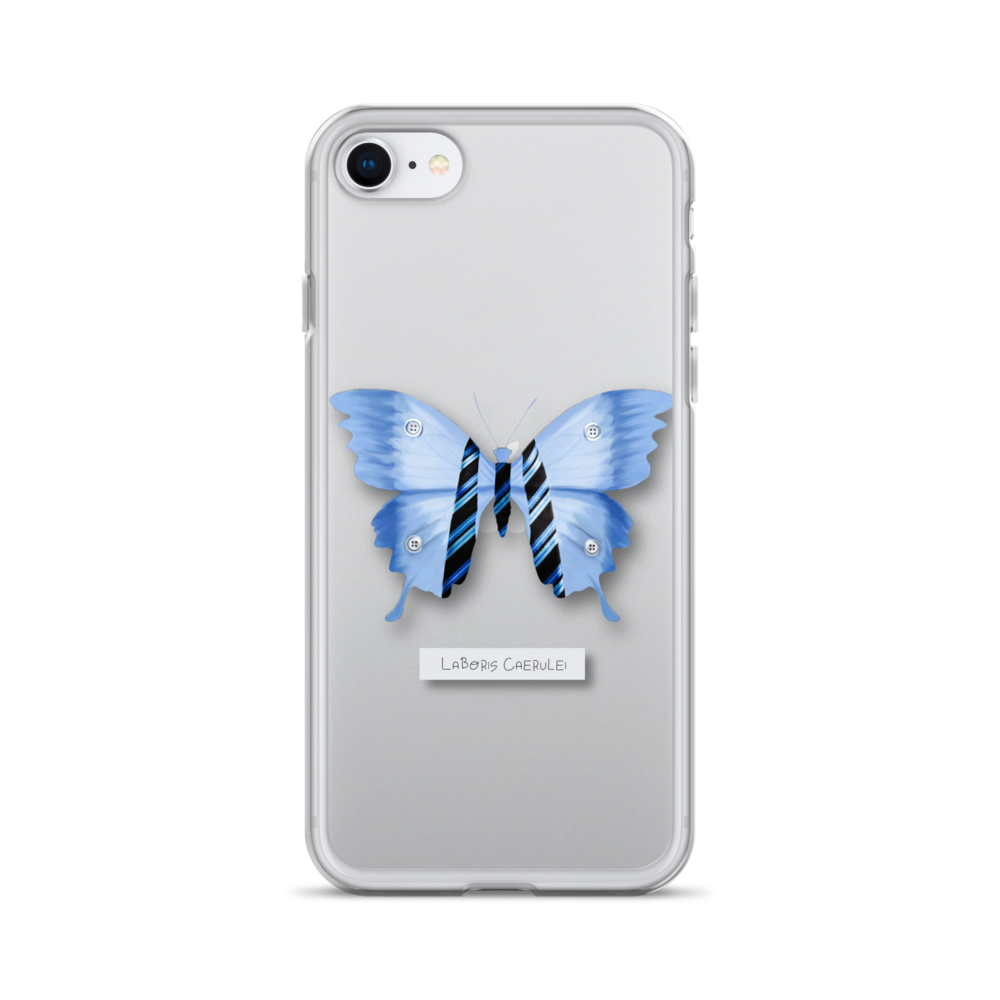 "Blue Collar" Clear Phone Case