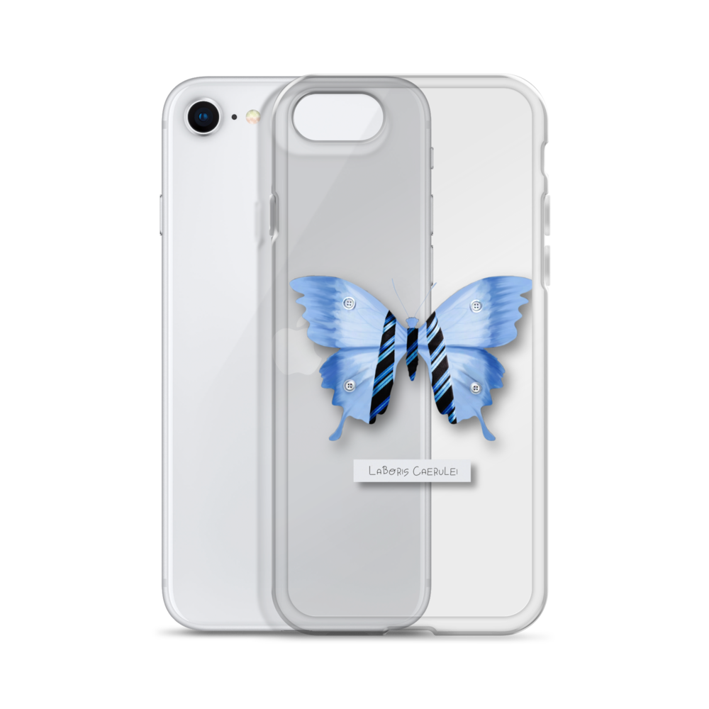 "Blue Collar" Clear Phone Case