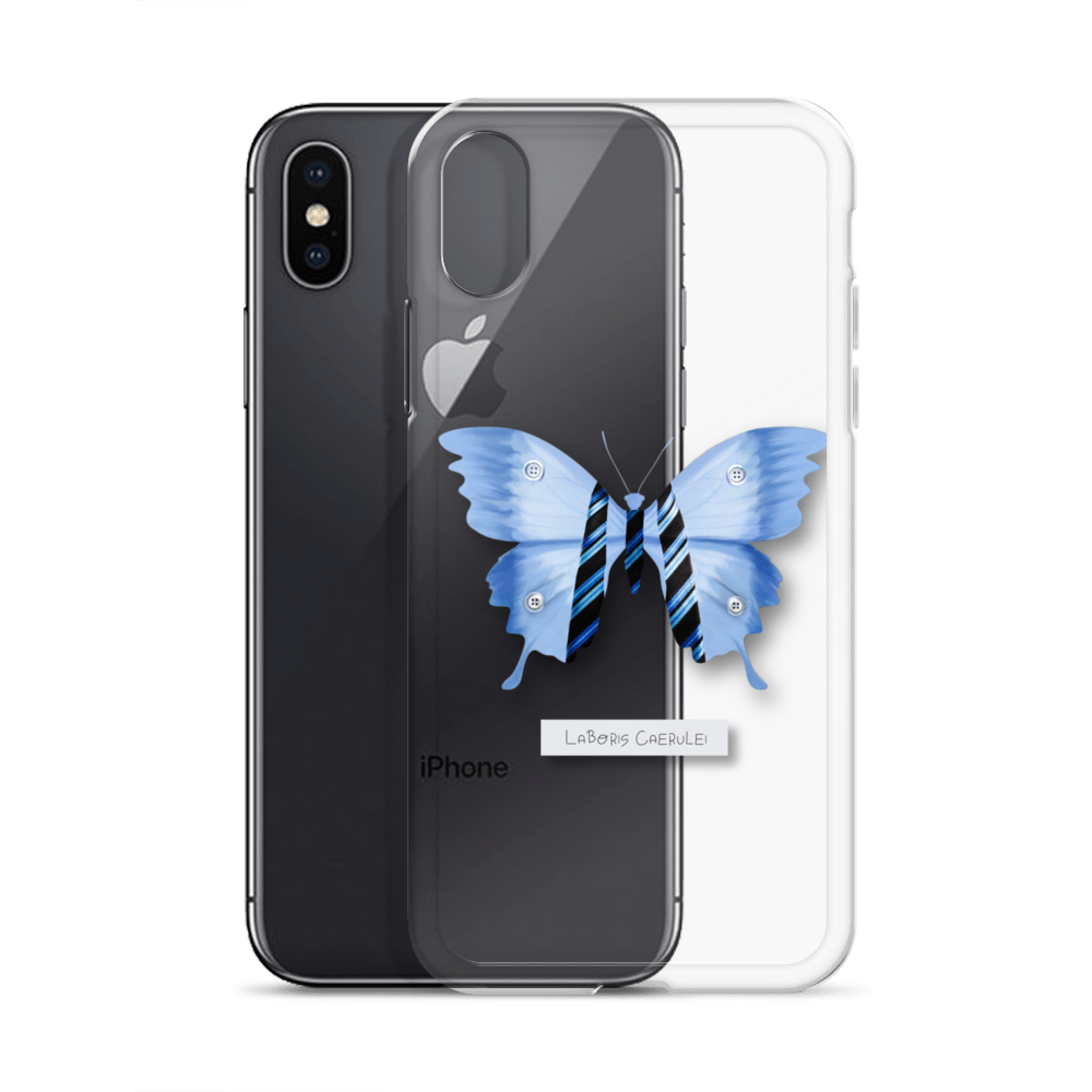 "Blue Collar" Clear Phone Case