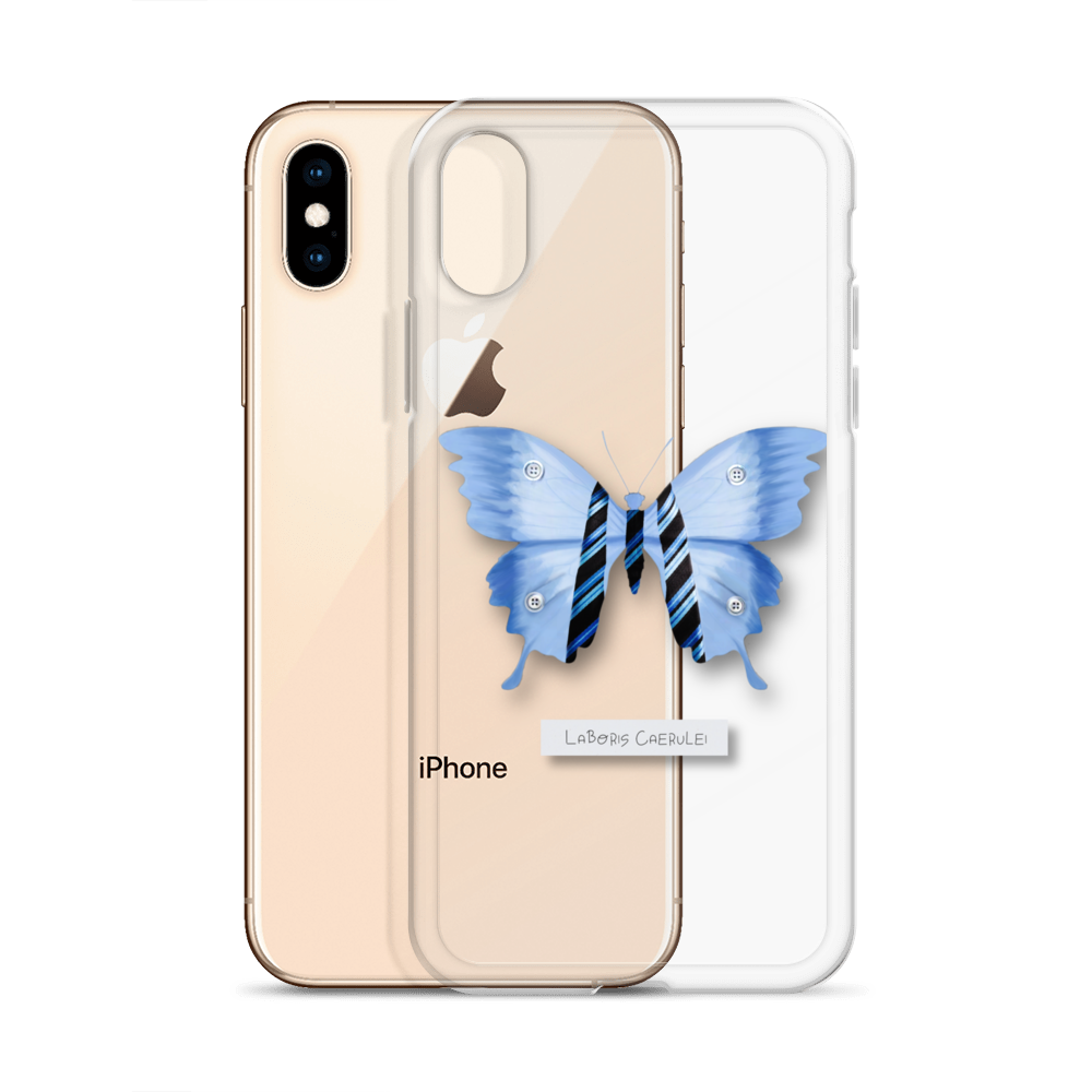"Blue Collar" Clear Phone Case