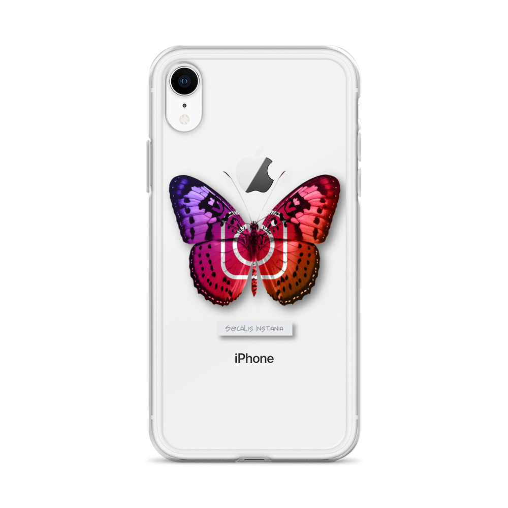 "Social Butterfly" Clear Phone Case