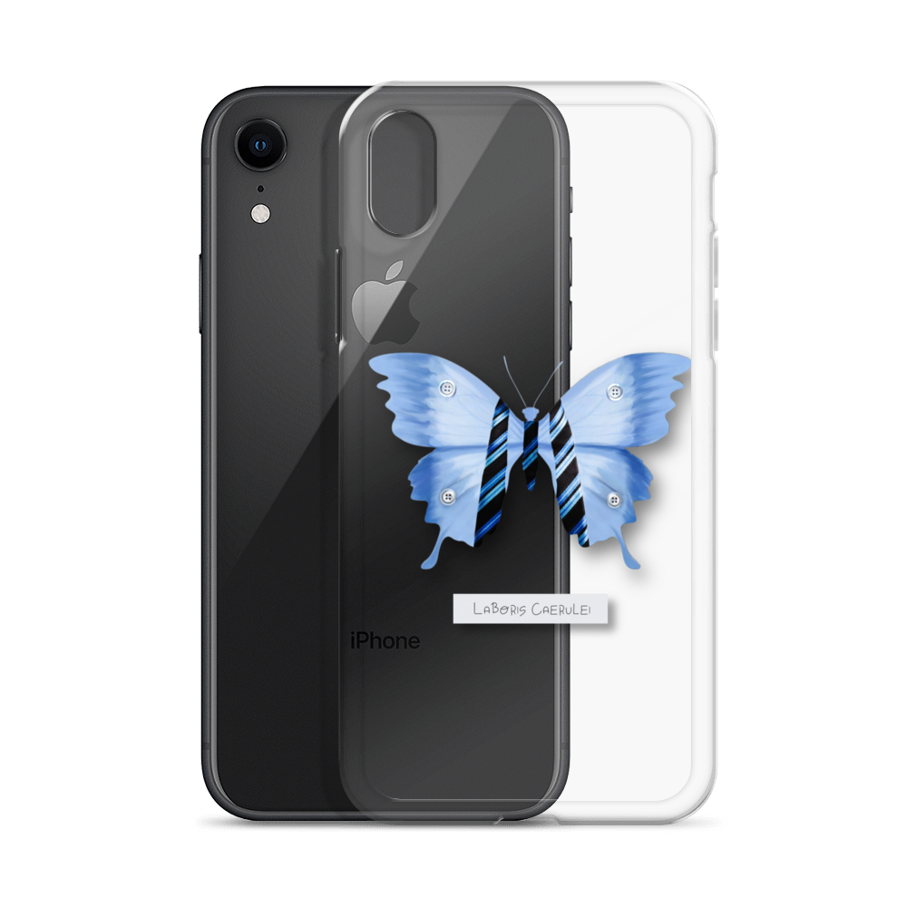 "Blue Collar" Clear Phone Case