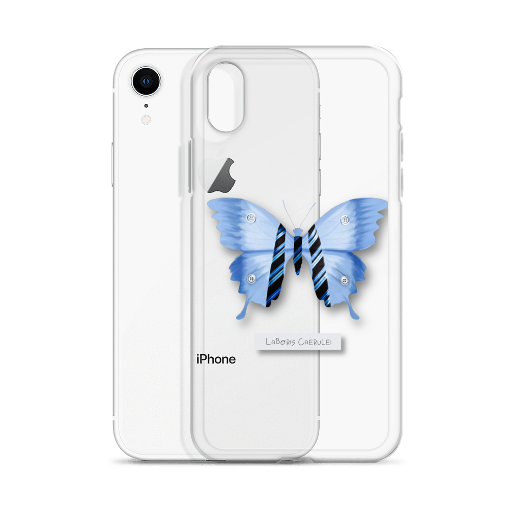"Blue Collar" Clear Phone Case