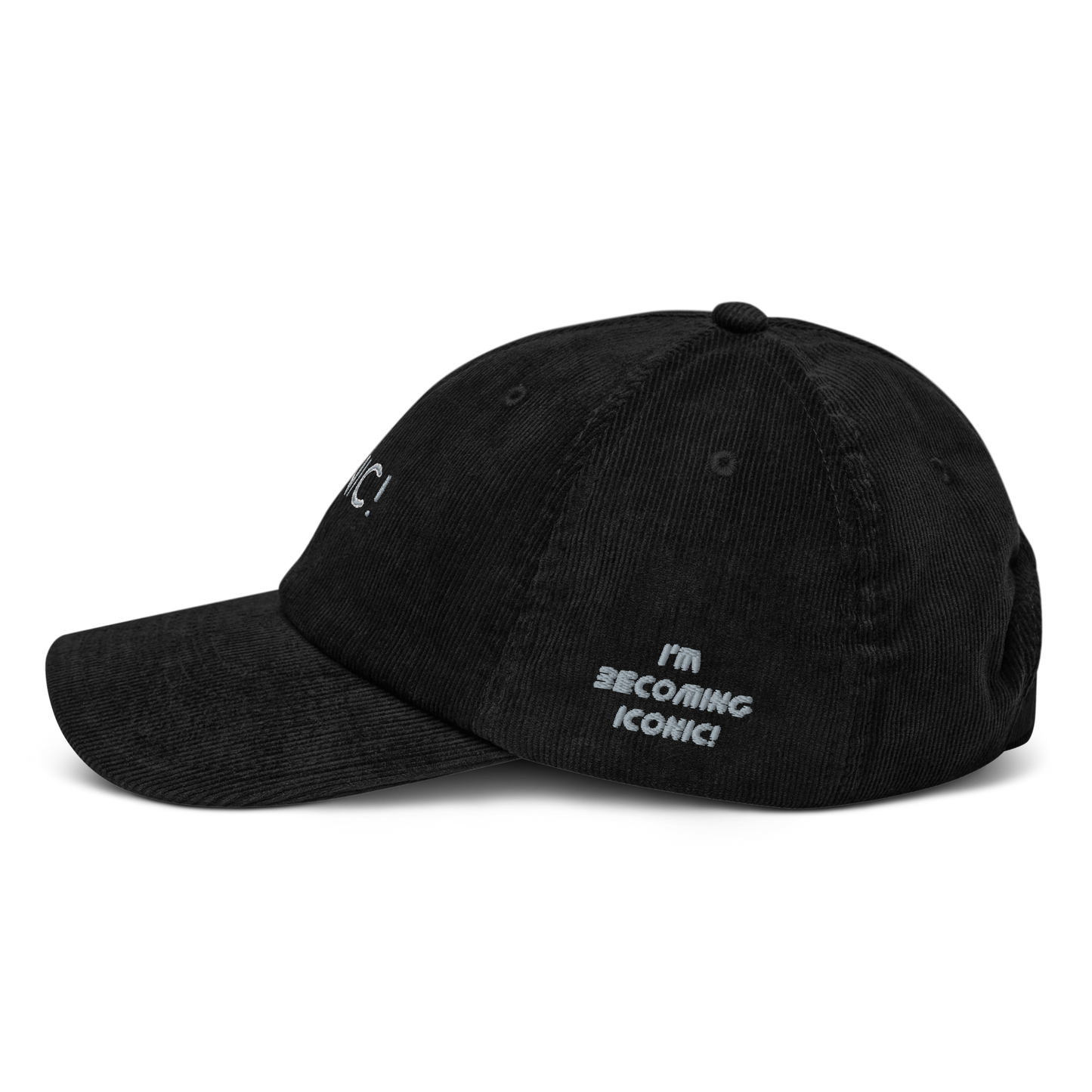 Iconic! Embroidered Corduroy Hat