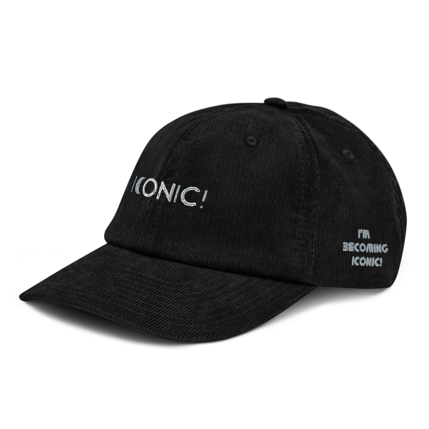 Iconic! Embroidered Corduroy Hat