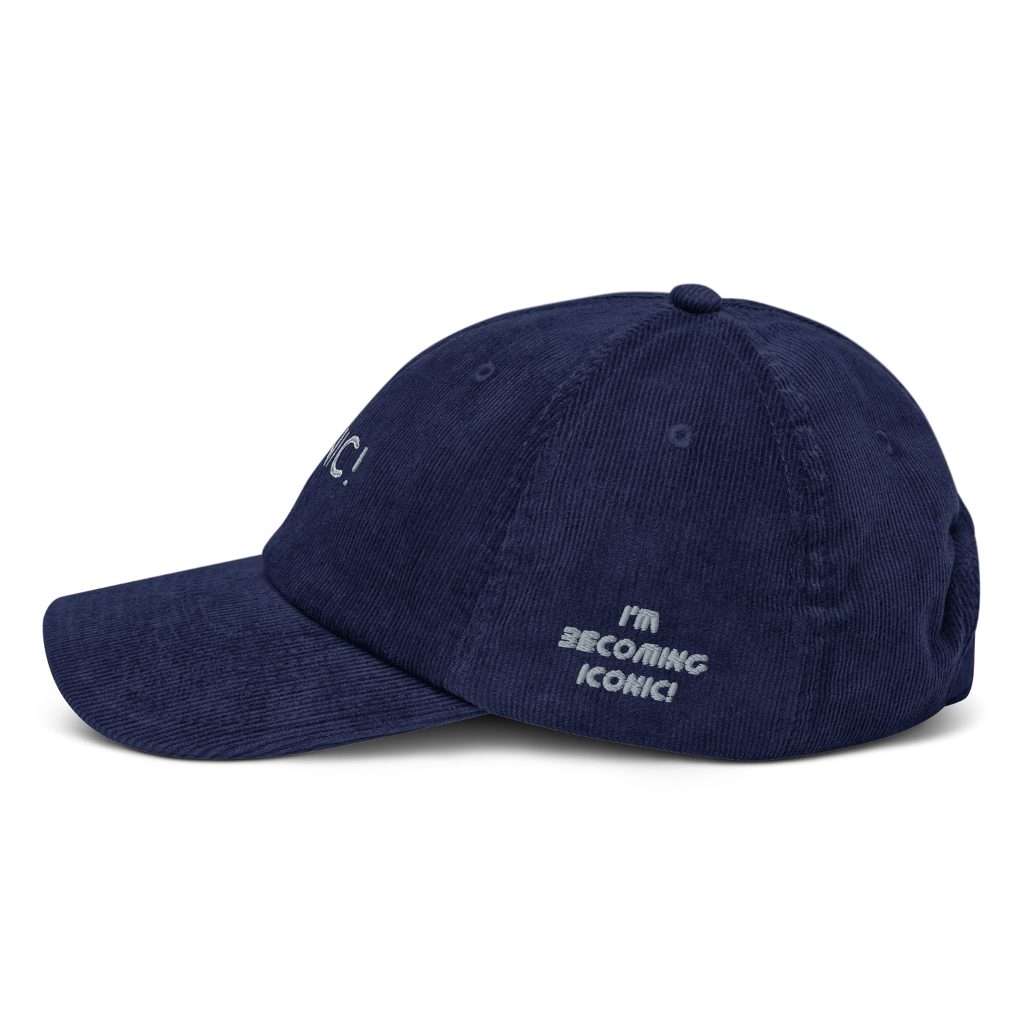 Iconic! Embroidered Corduroy Hat