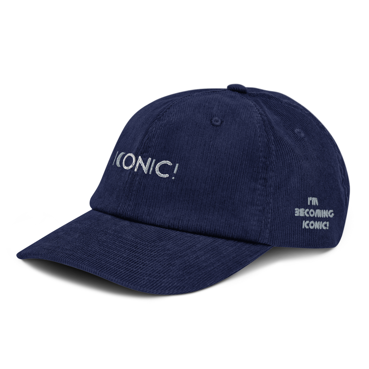 Iconic! Embroidered Corduroy Hat