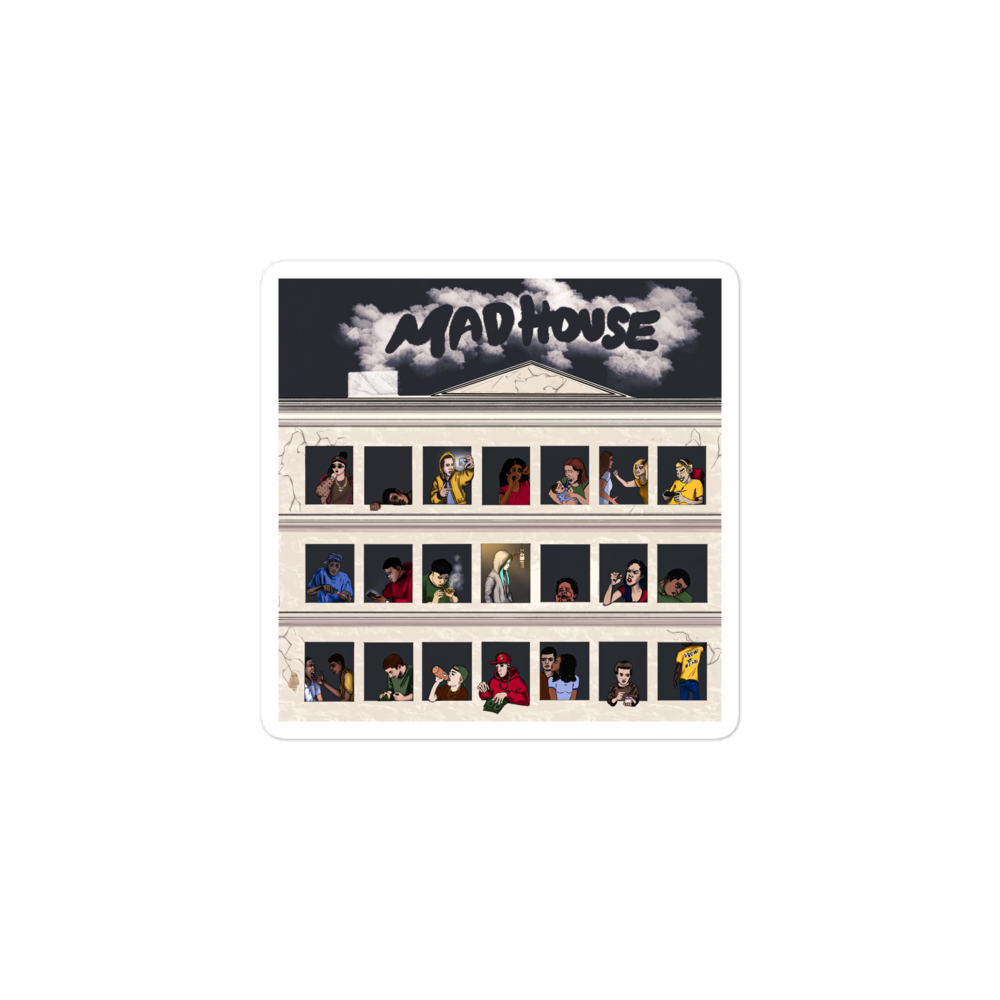 Madhouse Album Art Sticker