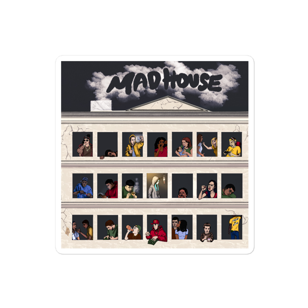 Madhouse Album Art Sticker