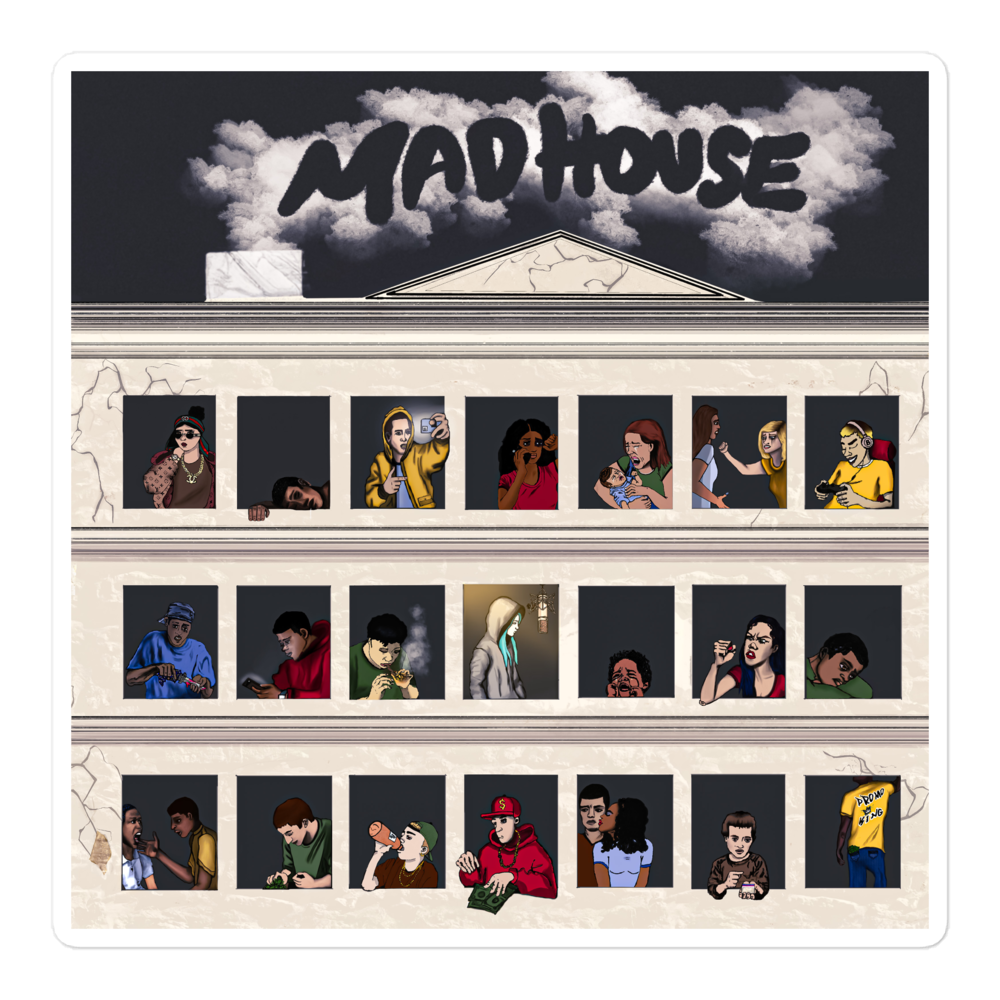 Madhouse Album Art Sticker