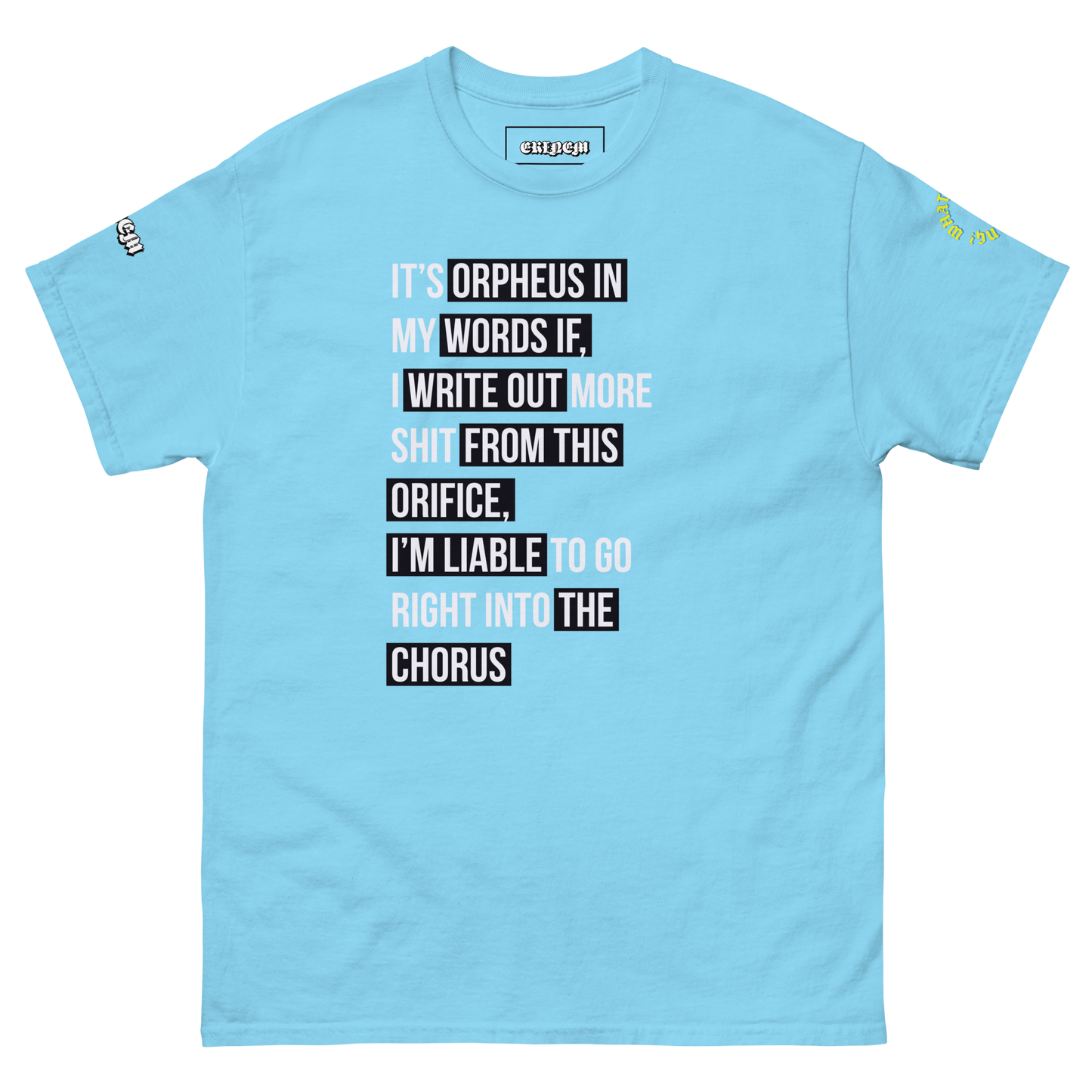 "Orpheus" Chrysalis Lyric Tee
