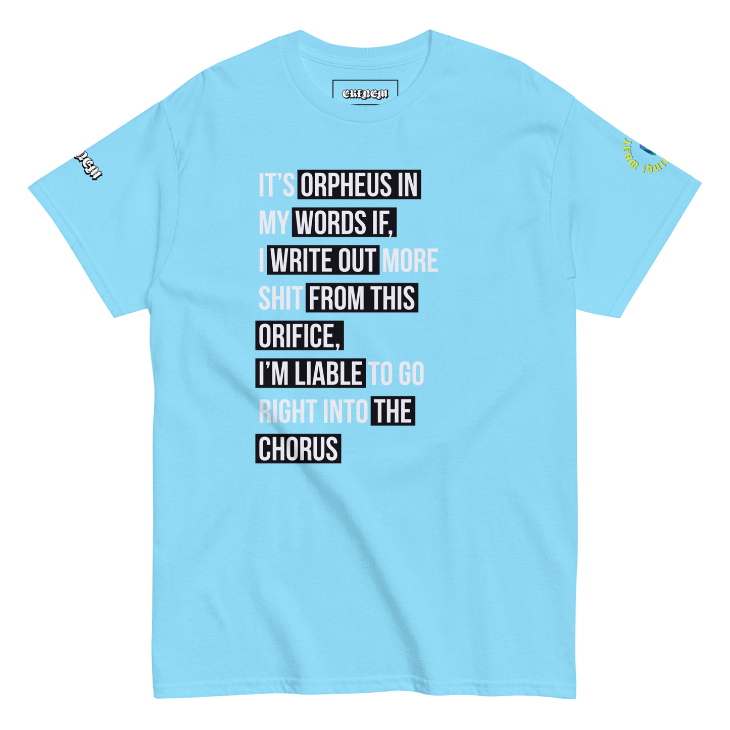 "Orpheus" Chrysalis Lyric Tee