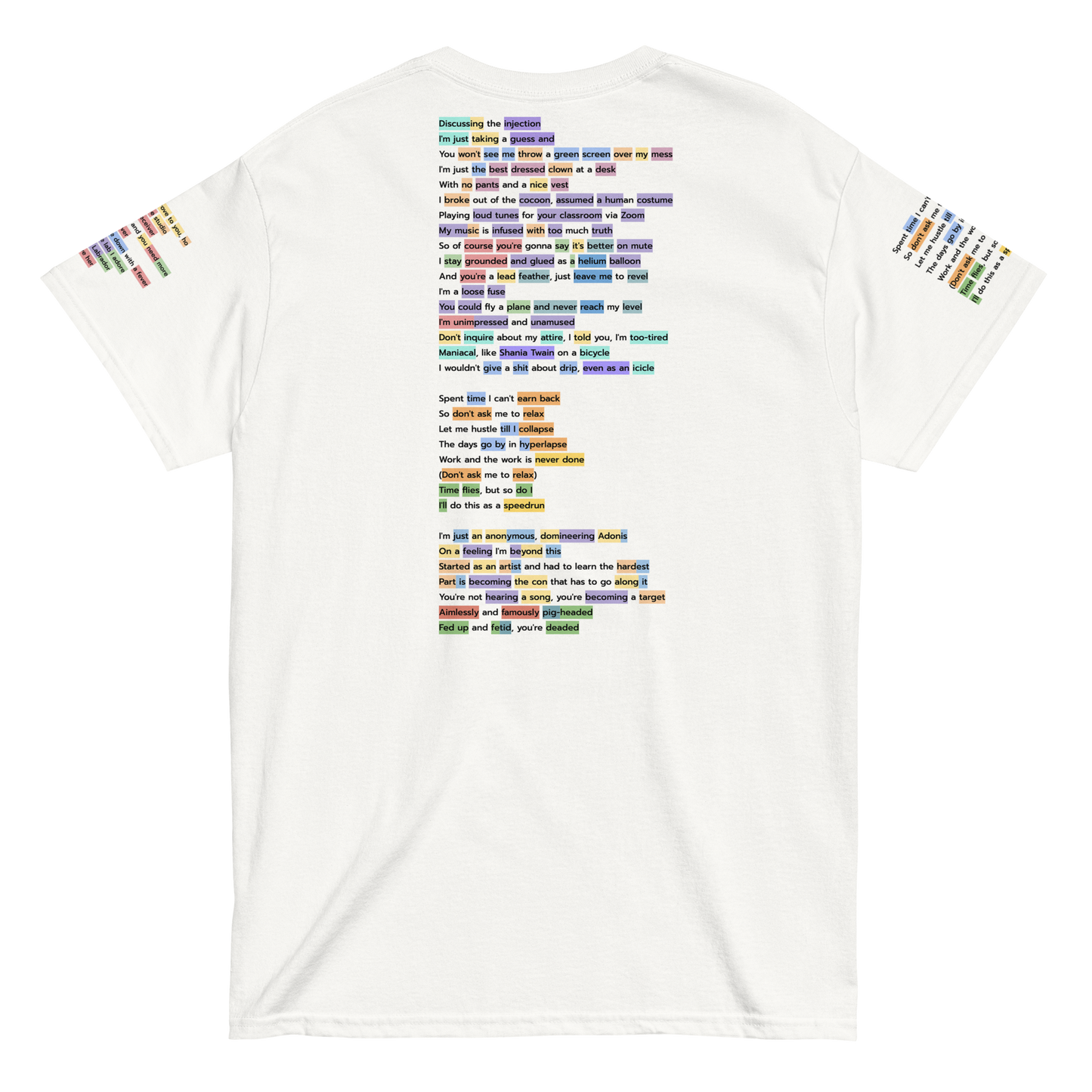 "Rhymes Highlighted" Lyric Tee