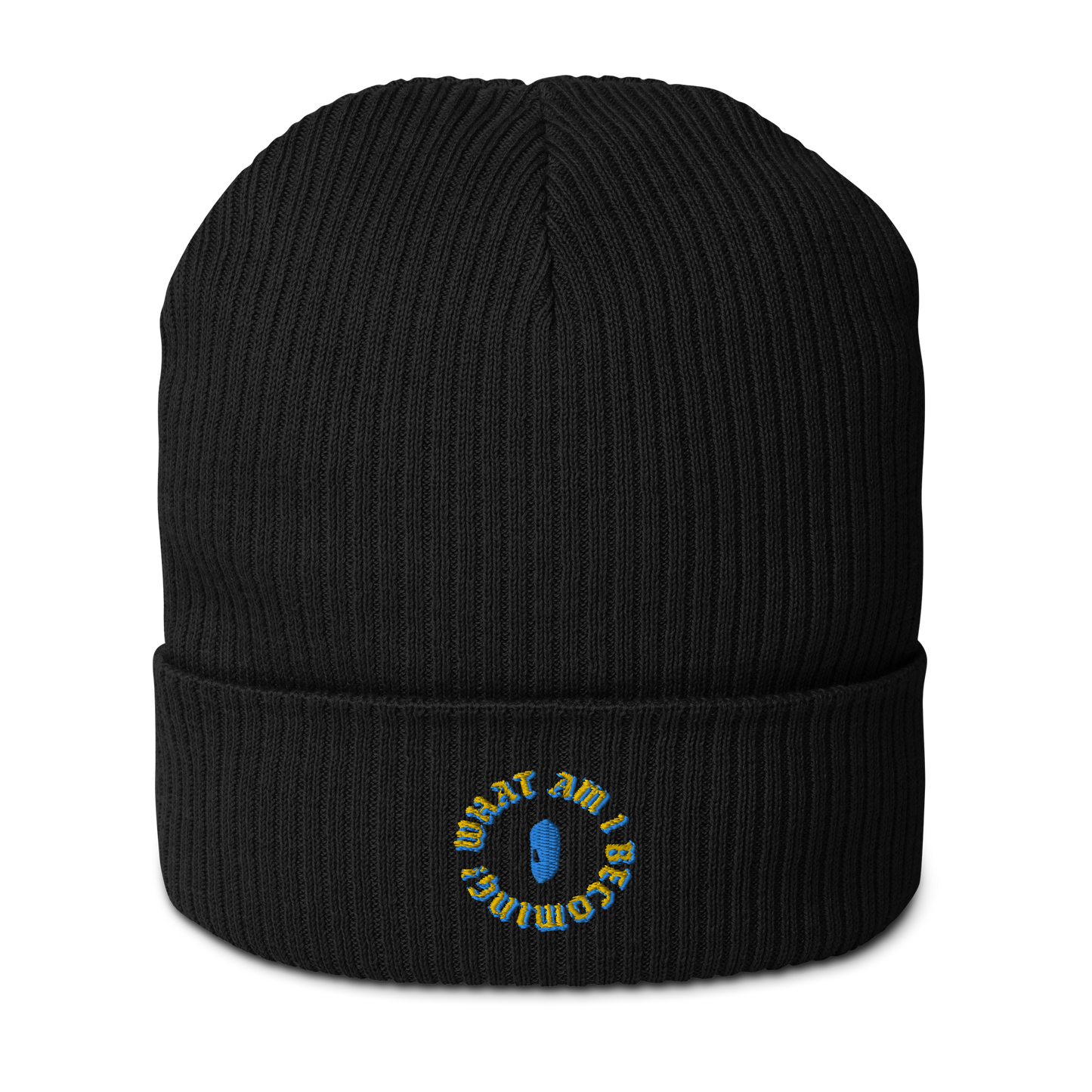 "What Am I Becoming?" Ribbed Beanie