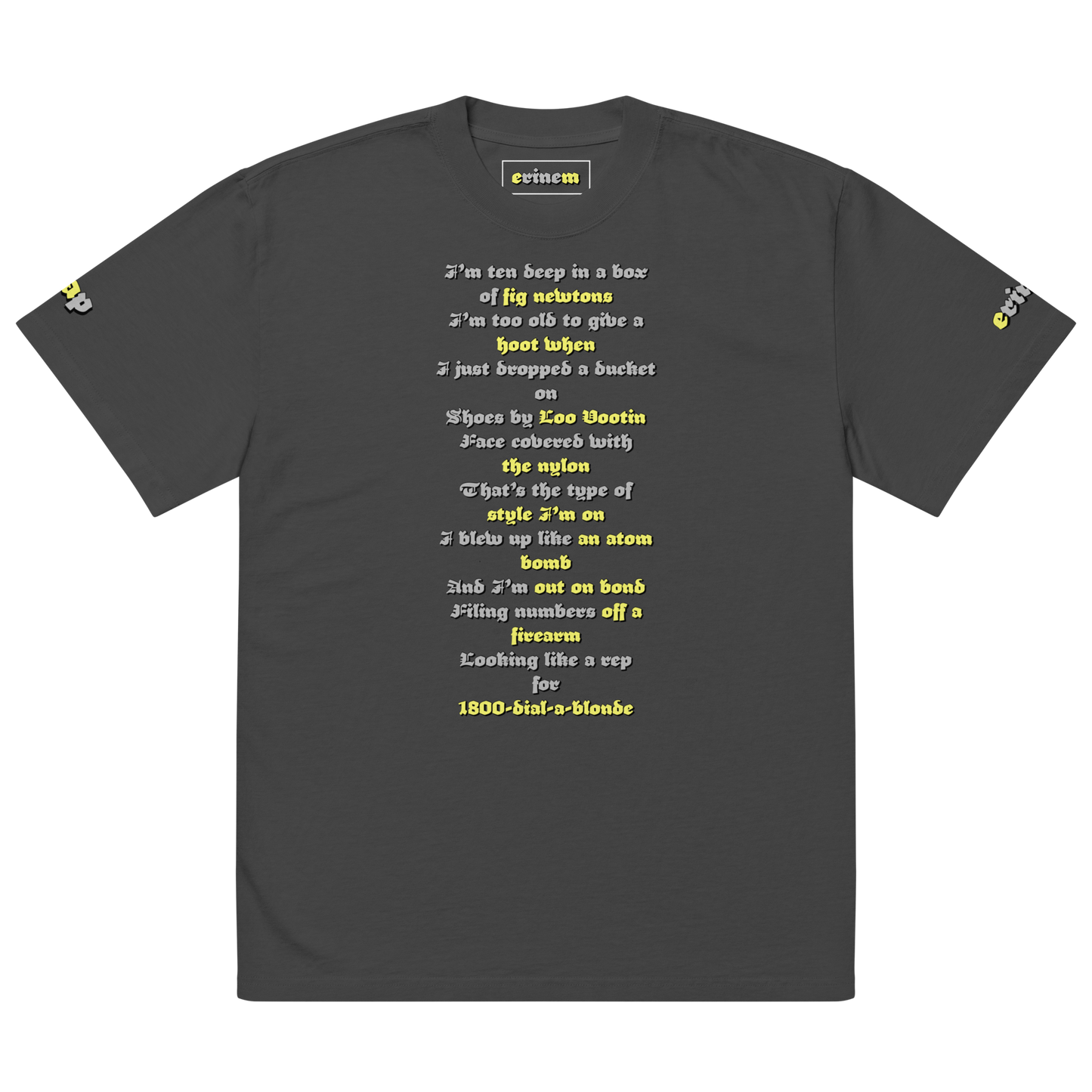 “Fig Newtons” Baggy Lyric Tee