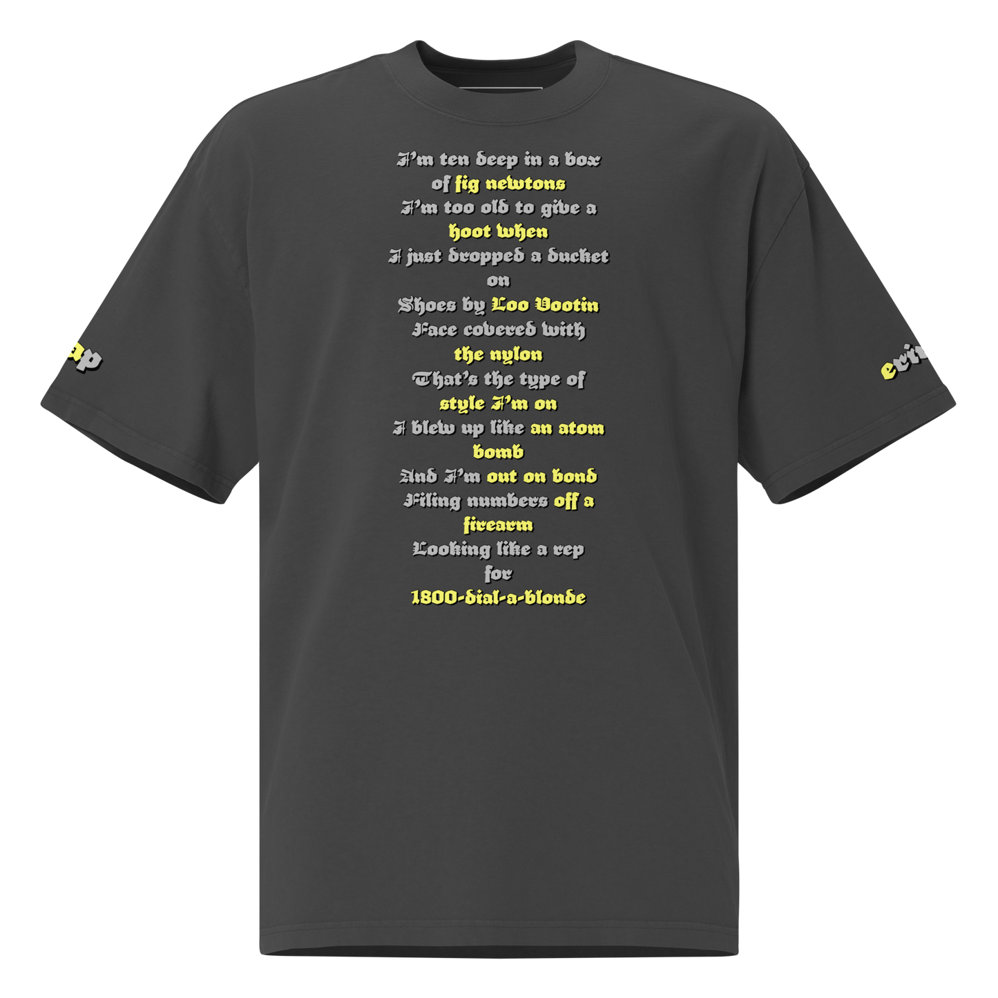 “Fig Newtons” Baggy Lyric Tee