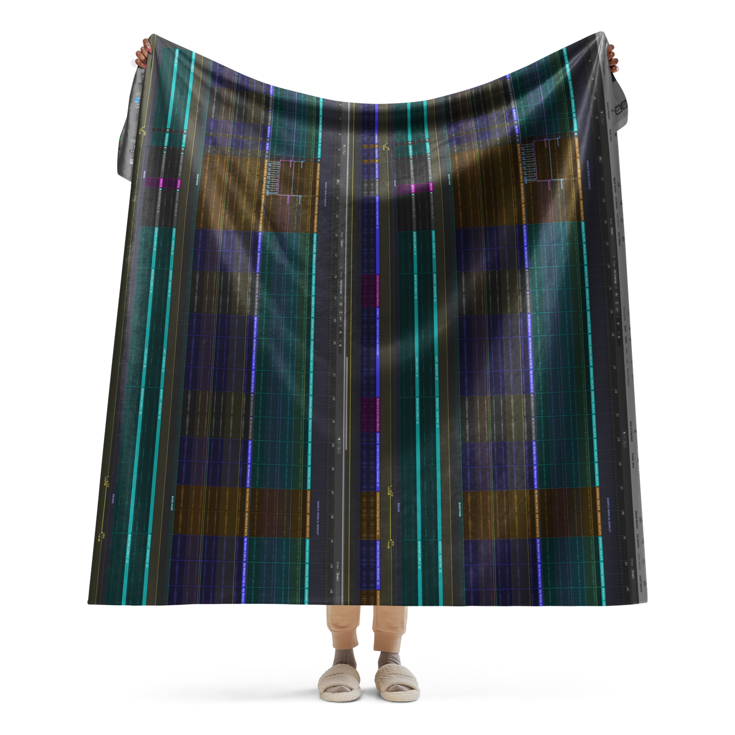 "Logic DAW" Giant Sherpa Blanket