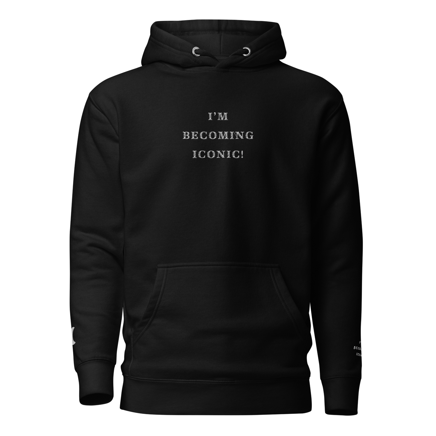 ”Becoming Iconic” Embroidered Hoodie