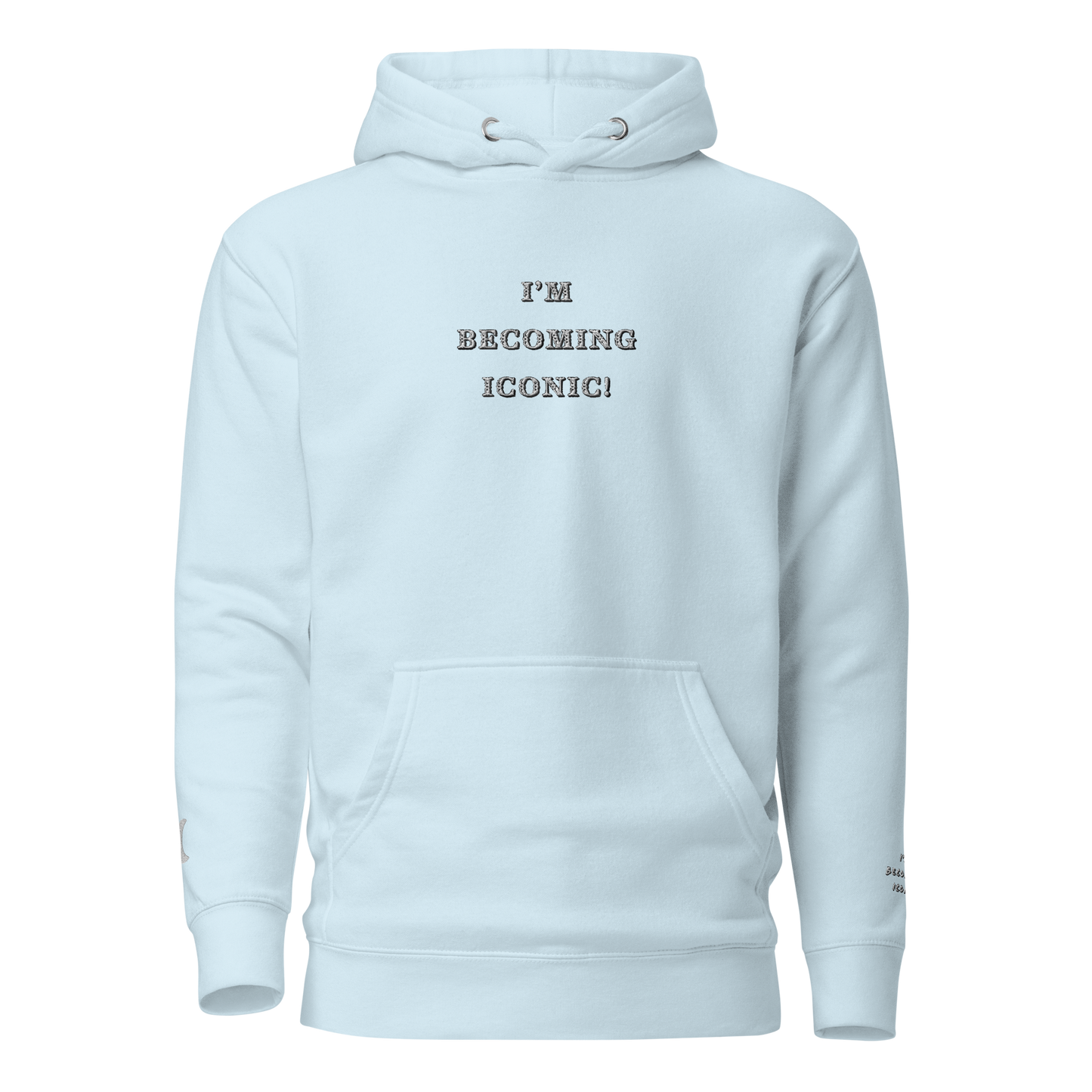 ”Becoming Iconic” Embroidered Hoodie