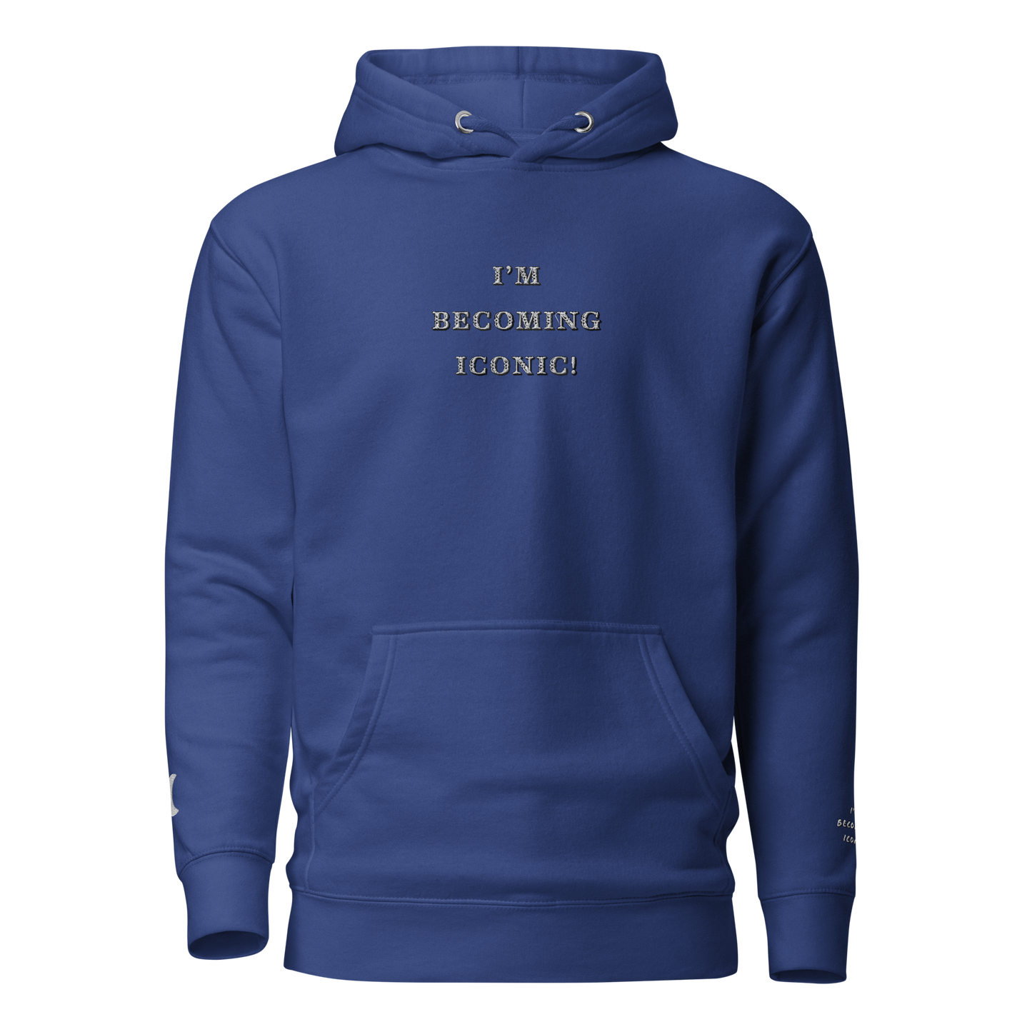 ”Becoming Iconic” Embroidered Hoodie
