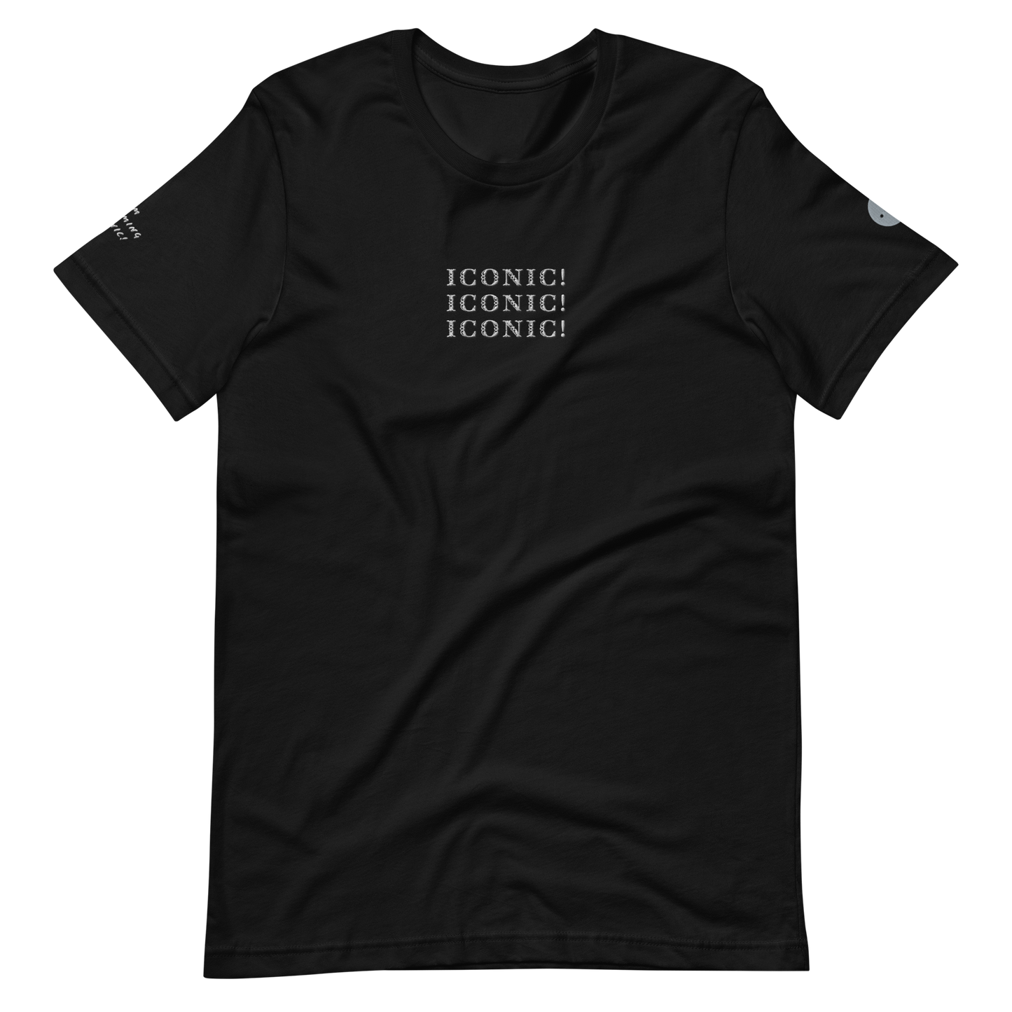 “Iconic!” Minimalist Embroidered Tee