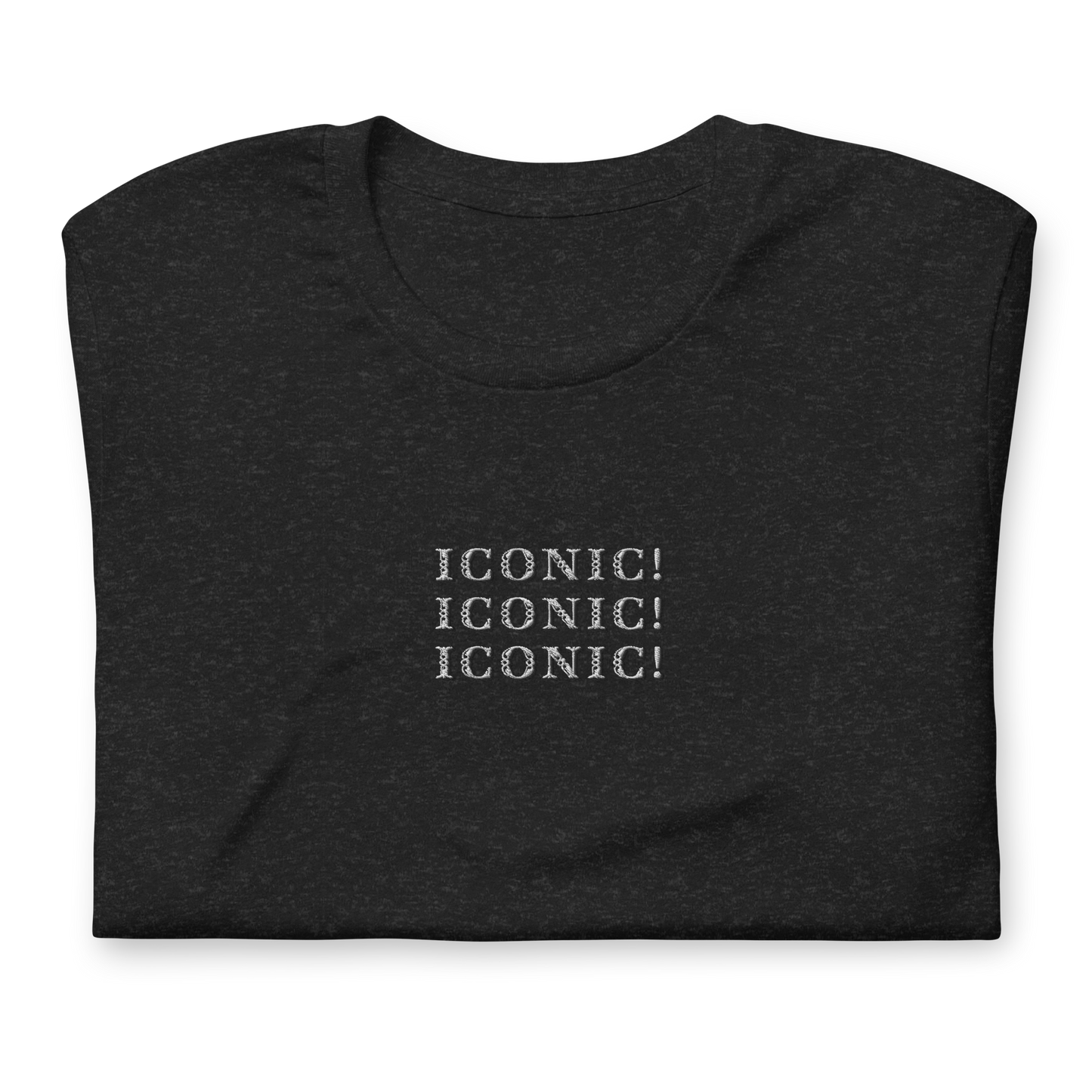 “Iconic!” Minimalist Embroidered Tee